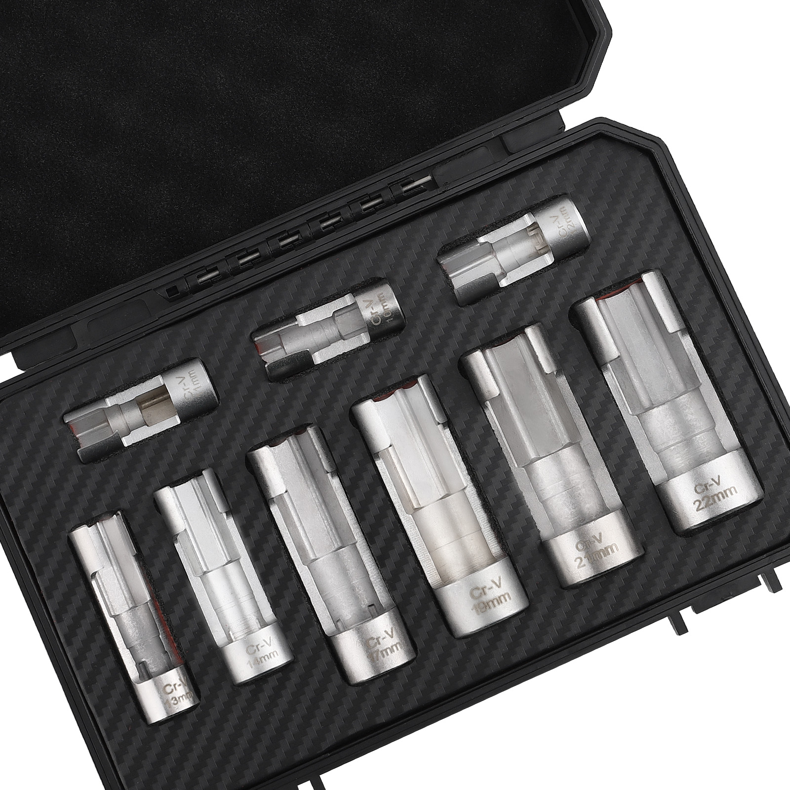 New 9PCS Strut Nut Socket Diesel Injector Fuel Line Socket Wrench Set 10-22mm