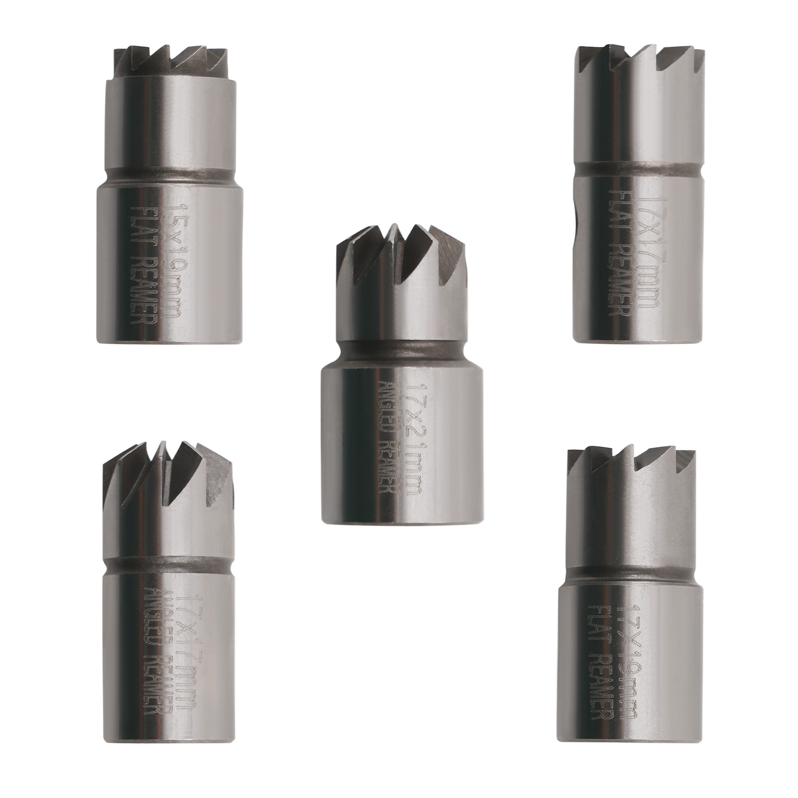 Carbon Steel Injector Seat Cutter Tool 5pc for BMW Mercedes Benz Ford