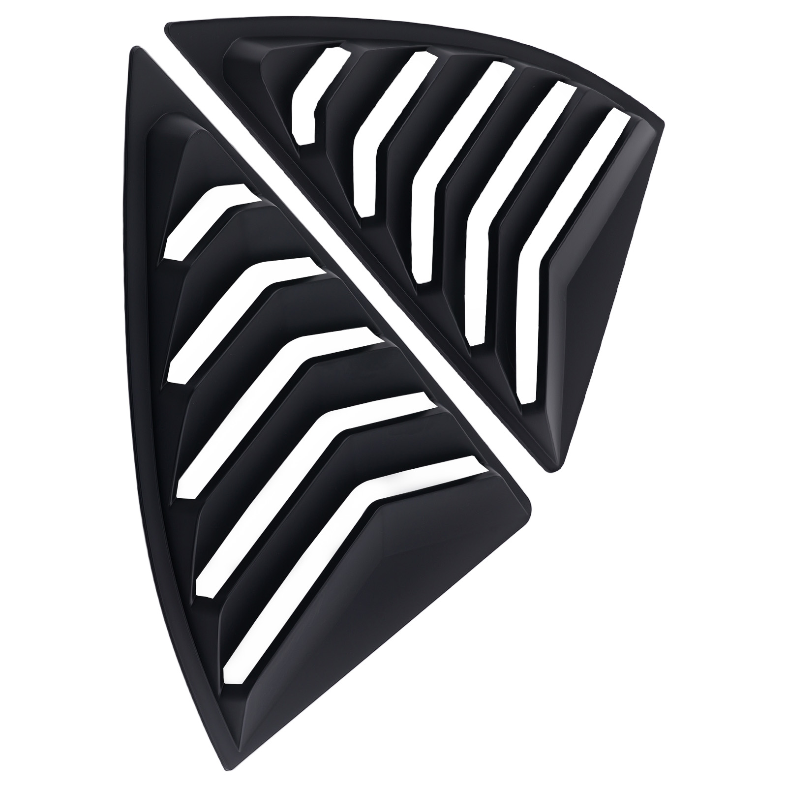 Side Window Louvers for Chevy Camaro 10-15 Quarter Panel Cover Matt Black