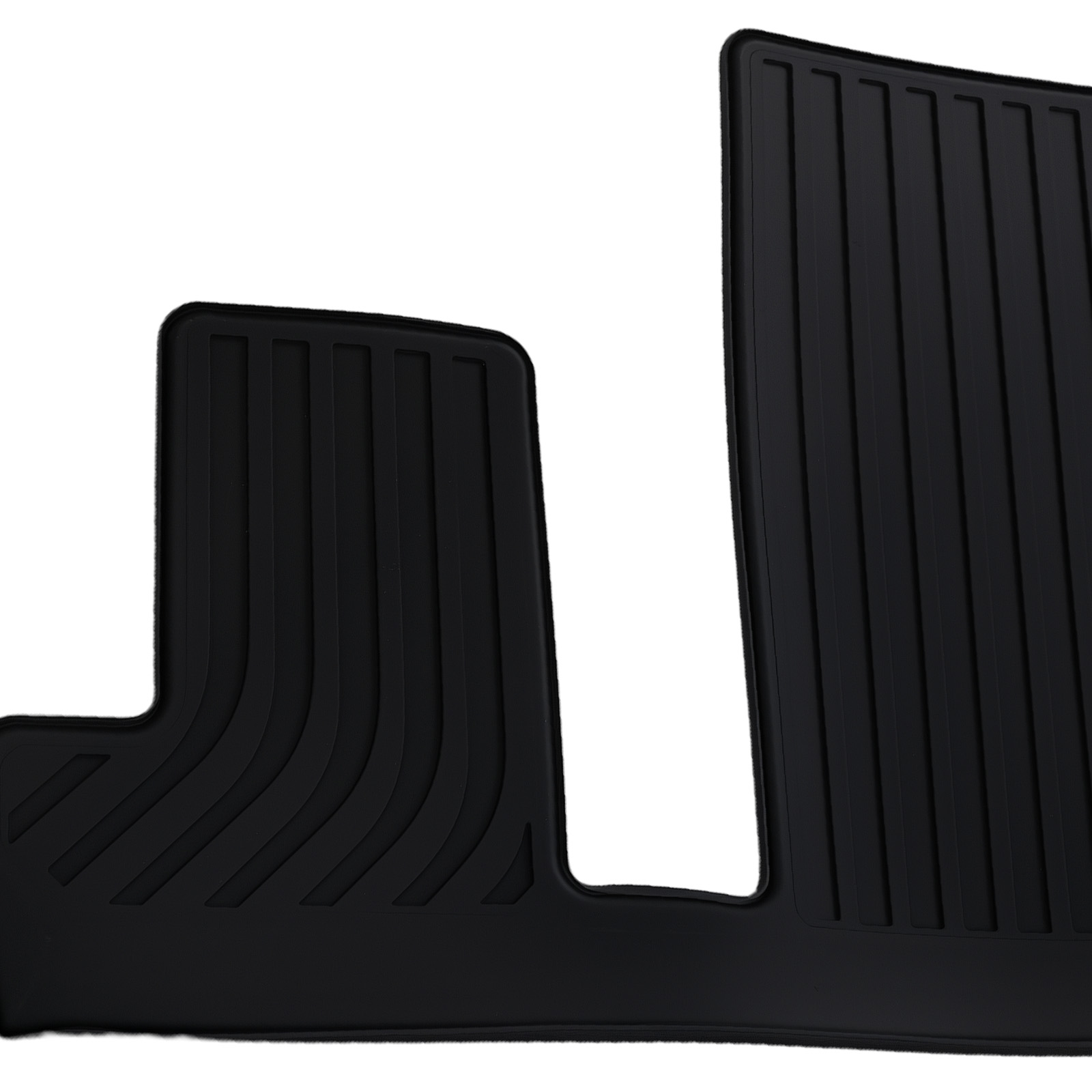 Floor Mat Set for Chevrolet Traverse 7 Seats 2018-2023 TPE Black Easy Clean