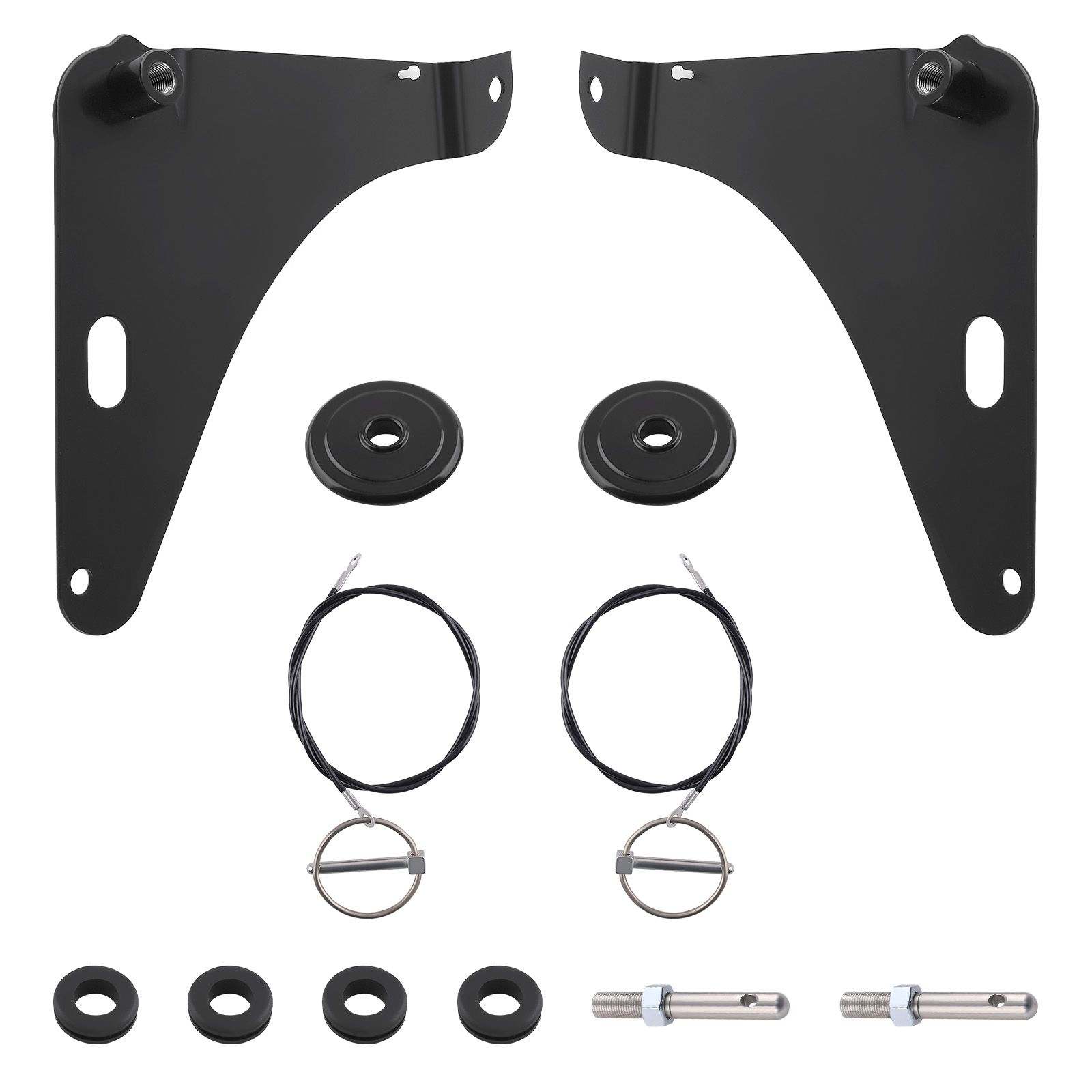 Black Hood Pins for Dodge Challenger R/T SXT V6 V8 2008-2023 82214260AC Stanless