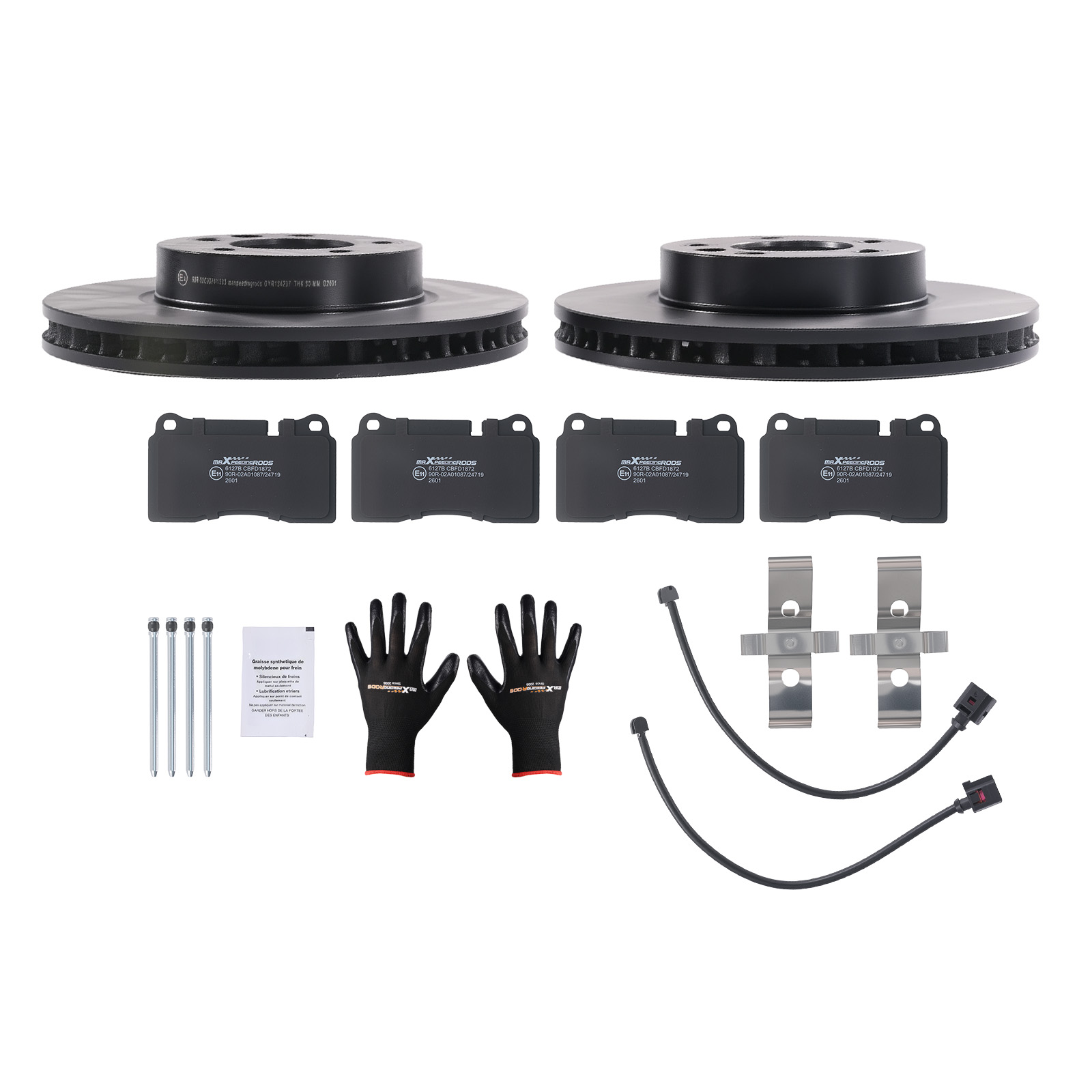 Bremsscheiben Bremsbeläge Vorne For VW Touareg 7L6 3.0 3.2 3.6 4.2 7P5 7P6 3.0