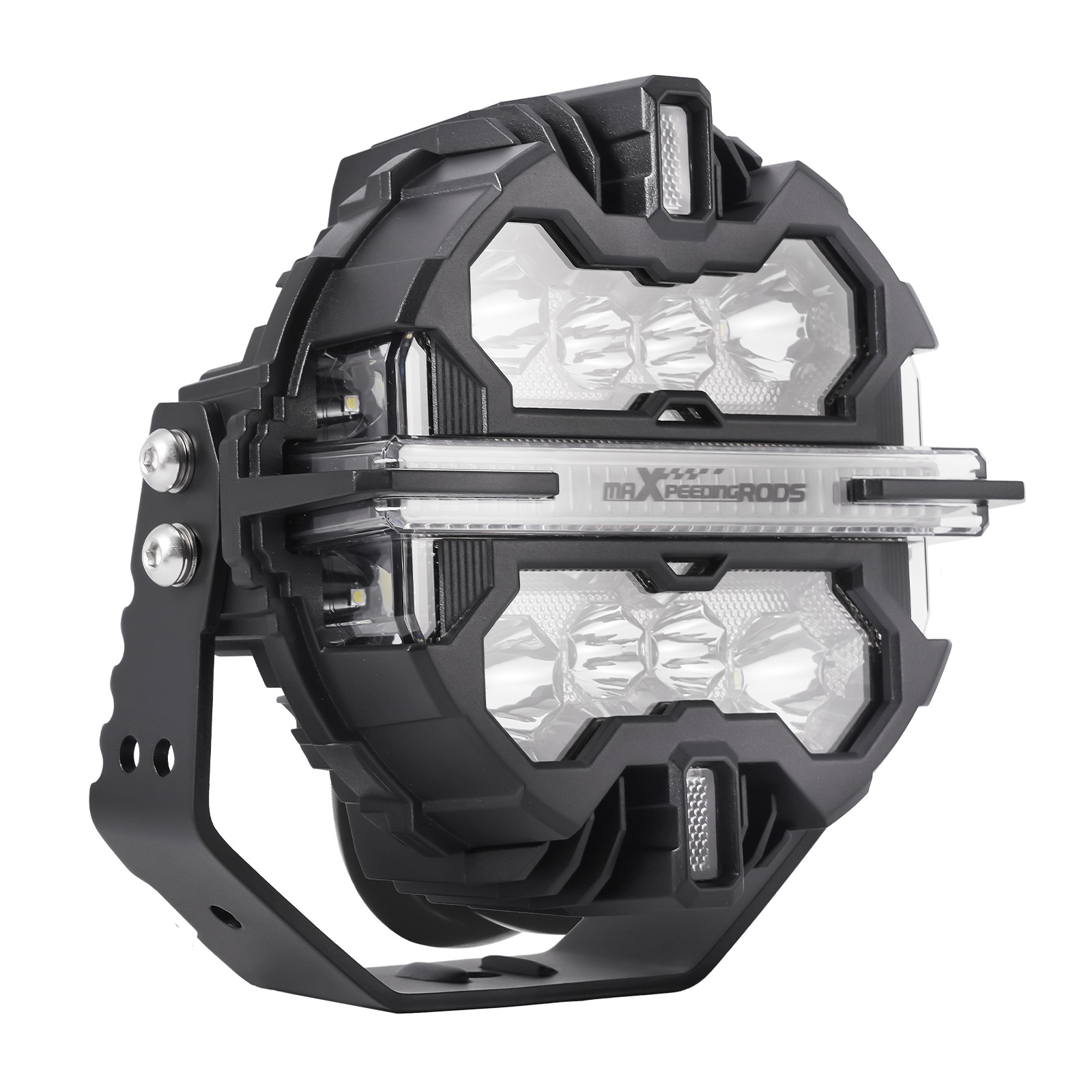 7Inch Led Driving Work Lights Rgb For Offroad 4x4 Truck Spot Beam & Side Shooter