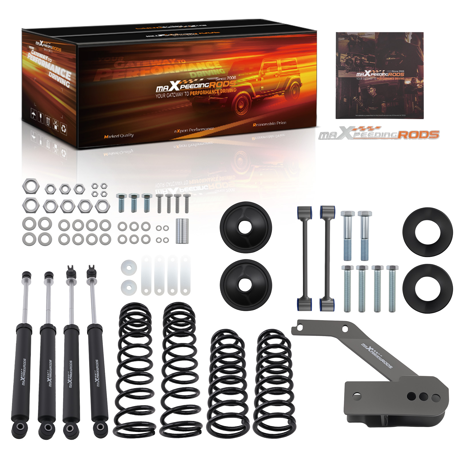 3.25 inch Front Rear Suspension Lift Kit For Jeep Wrangler JK 4-Door 2007-2018