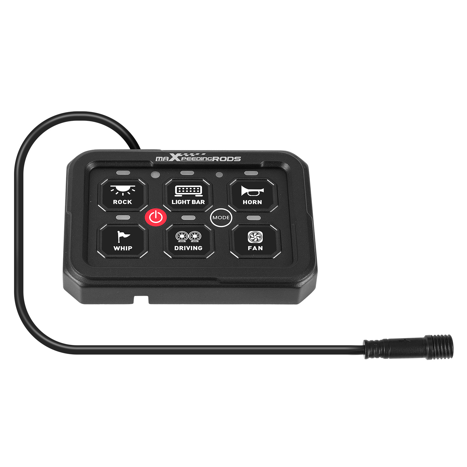 6-Gang RGB Touch Schalterpanel 12-24V 60A Universal For Auto Boot UTV Offroad