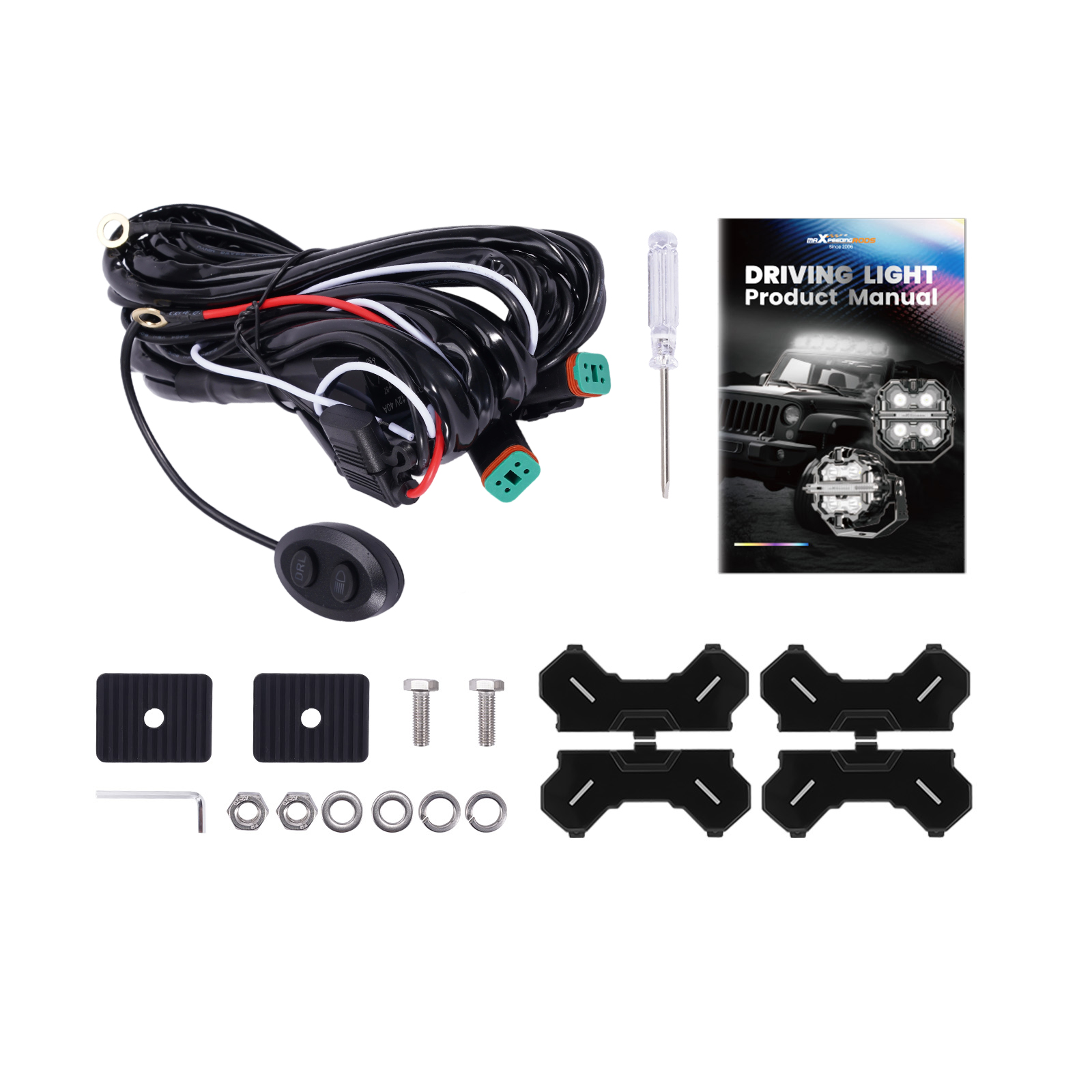 Luz LED Auxiliar 160W 270° Spot DRL Ámbar Blanco 3.5