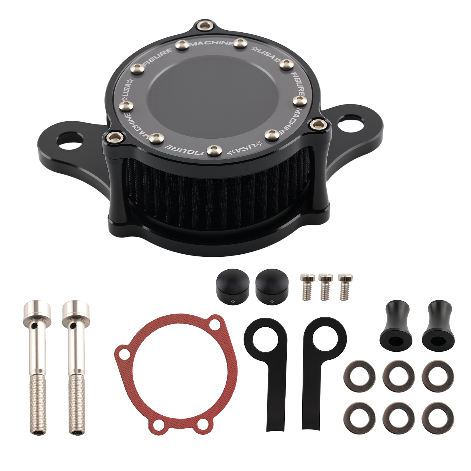 Custom Air Cleaner for Harley Softail Fat Boy Heritage 1993-2015 Black