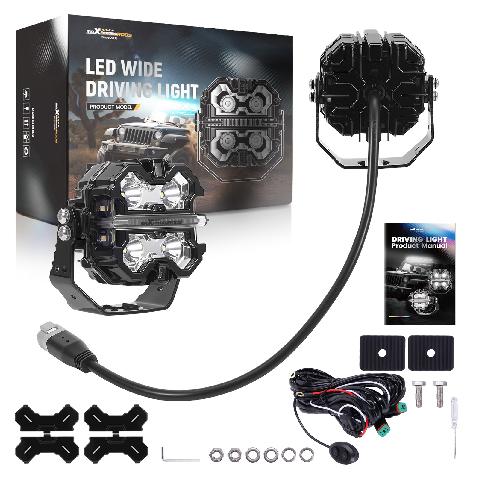 LED Light Pods 3.5inch DRL Off Road Driving Auxiliary Light for Jeep UTV ATV SUV