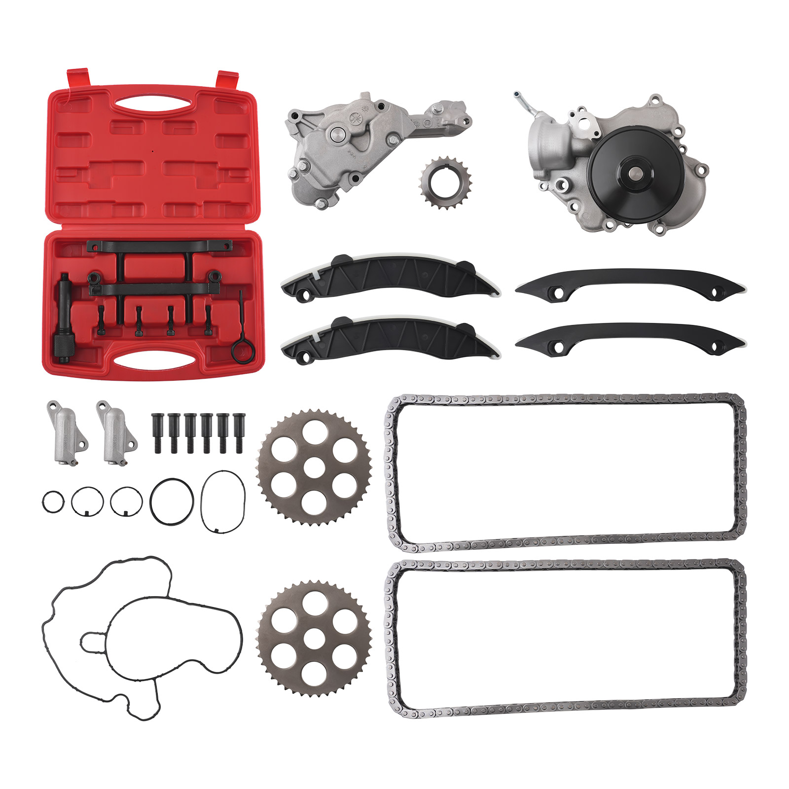 Complete Timing Chain Kit & Oil Water Pump for Ram 1500 Jeep Grand 3.0 TD