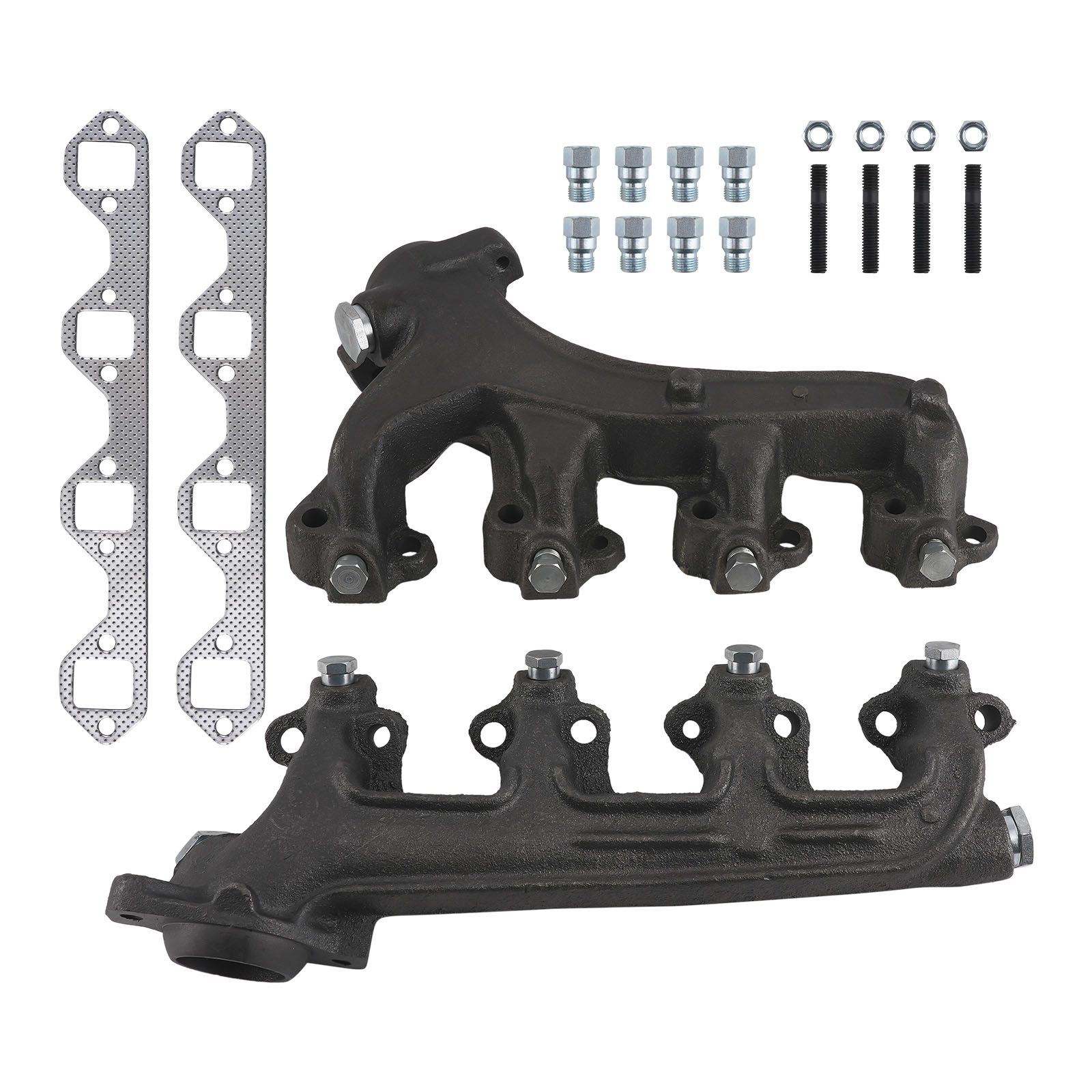 2x Exhaust Manifold w/Gasket for Ford Bronco F-150 F-250 F-350 V8 5.8L1988-97