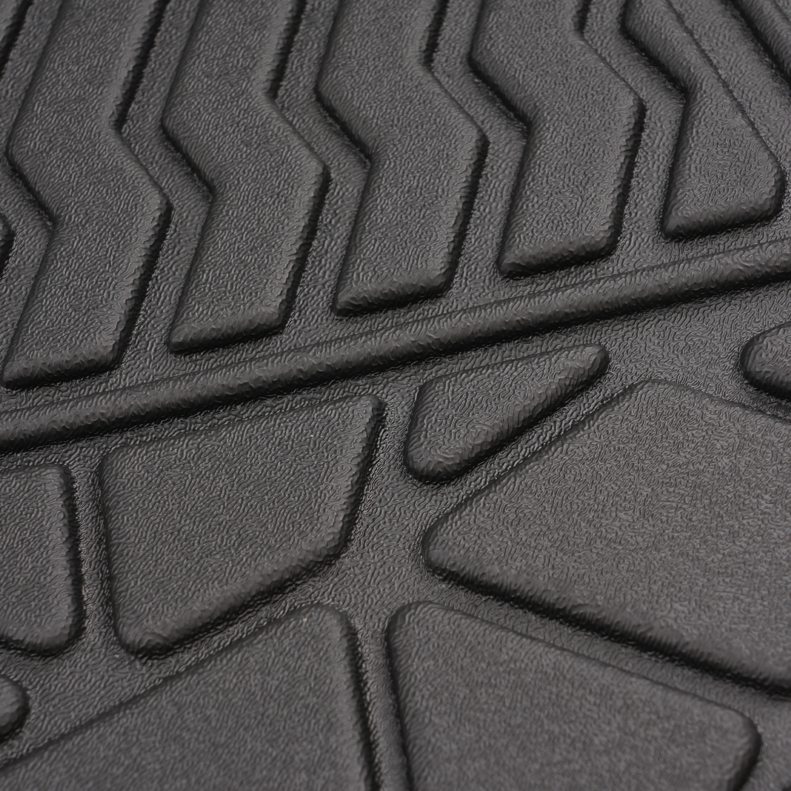 Deep Dish Floor Mats Set for Toyota 4Runner 2013-2024 5-Seats Black TPE Rubber