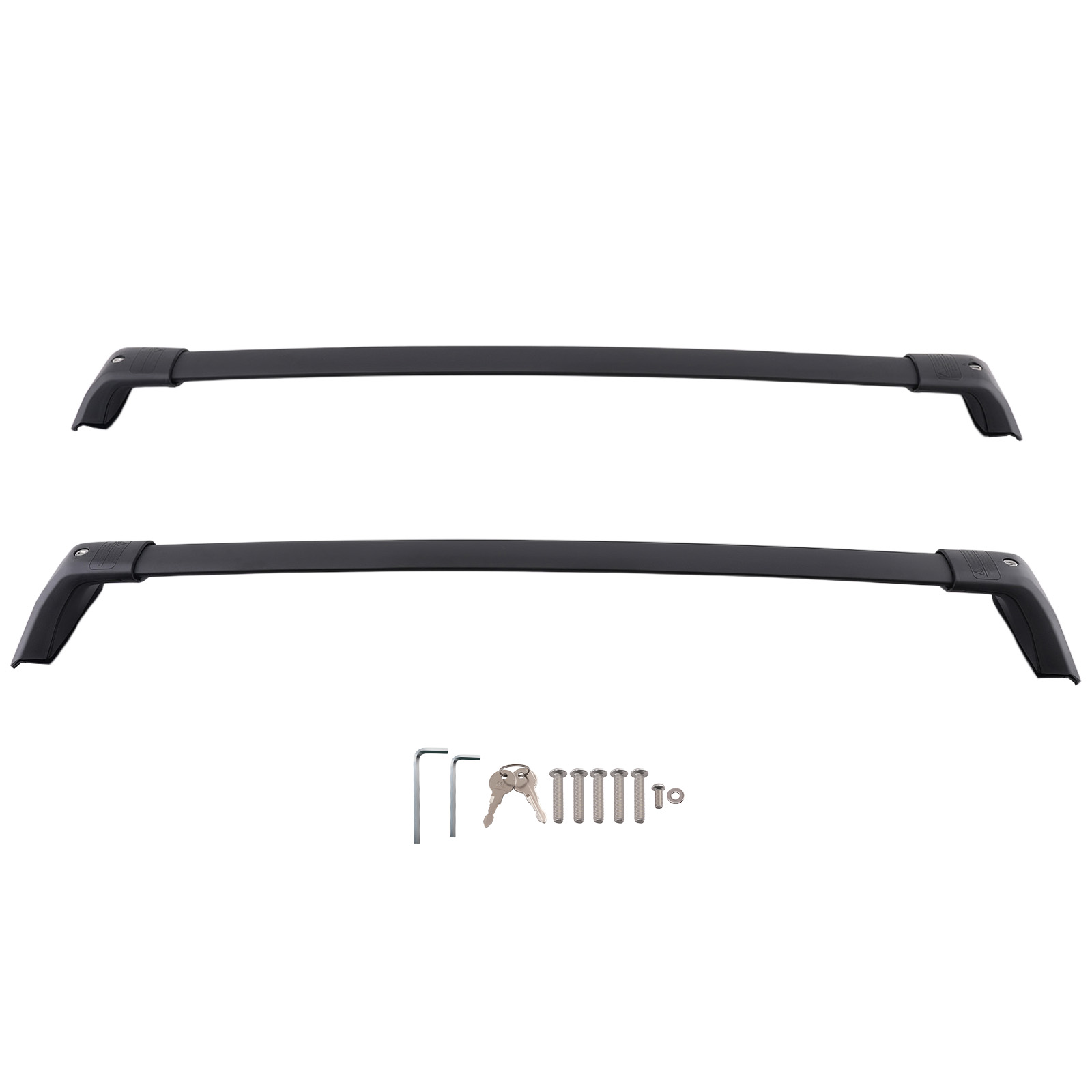Aluminum Black Roof Bar for Toyota Highlander XLE Limited 2020-2024 45KG