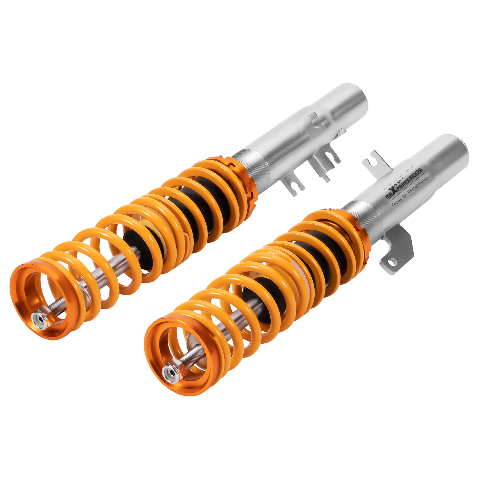 Gewindefahrwerk Set Tieferlegung for Citroen C2 C3 Pluriel 2002-2010 Silber Rot