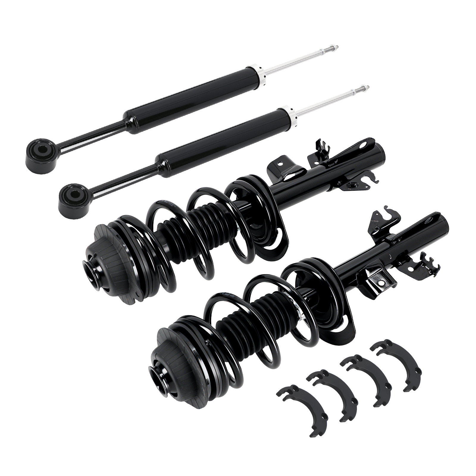 4pcs Suspension Rear Front Struts Assembly For Jeep Cherokee 2014-2018 FWD