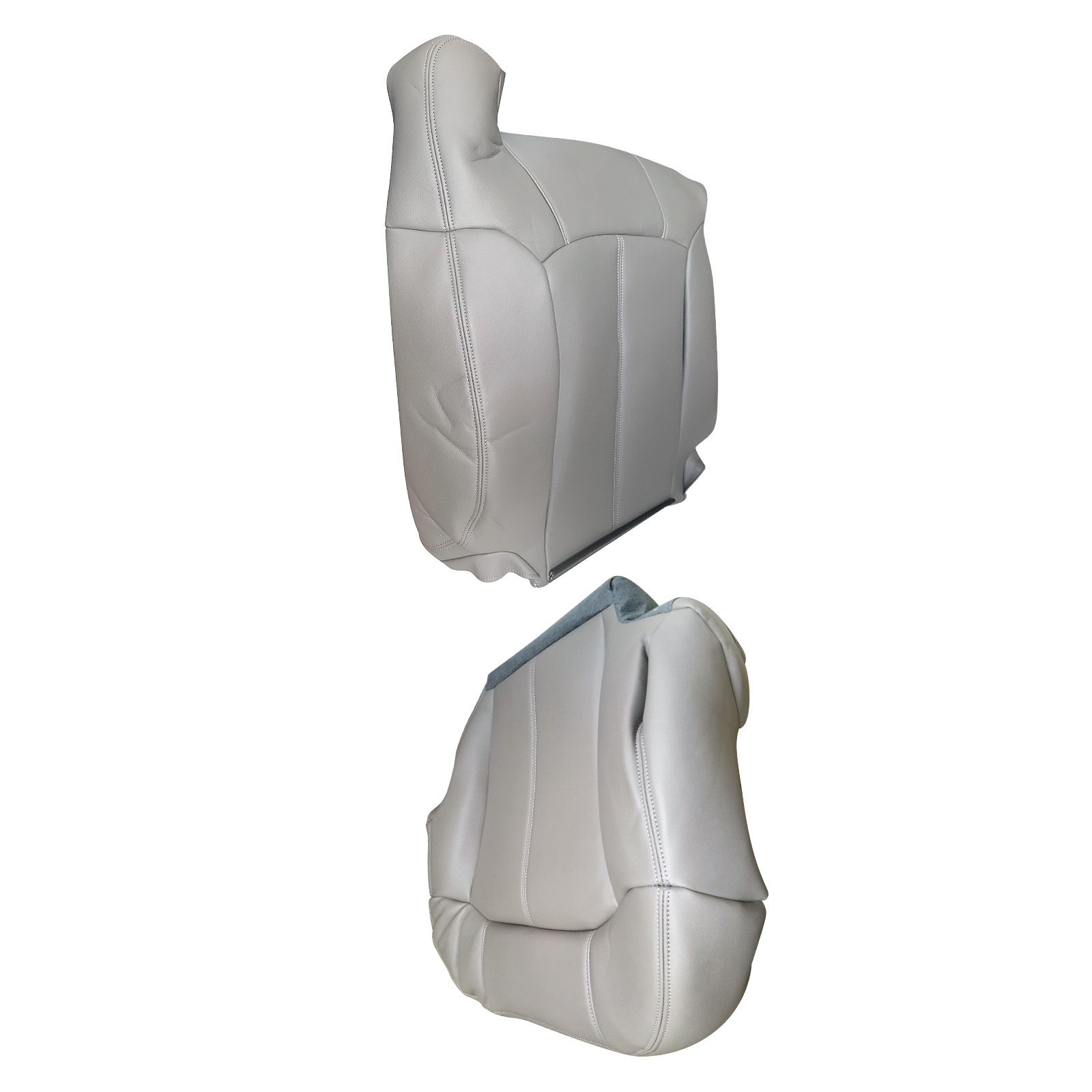 4pcs Driver & Passenger Side Seat Covers fit for Chevy Silverado 1999-2002 Gray