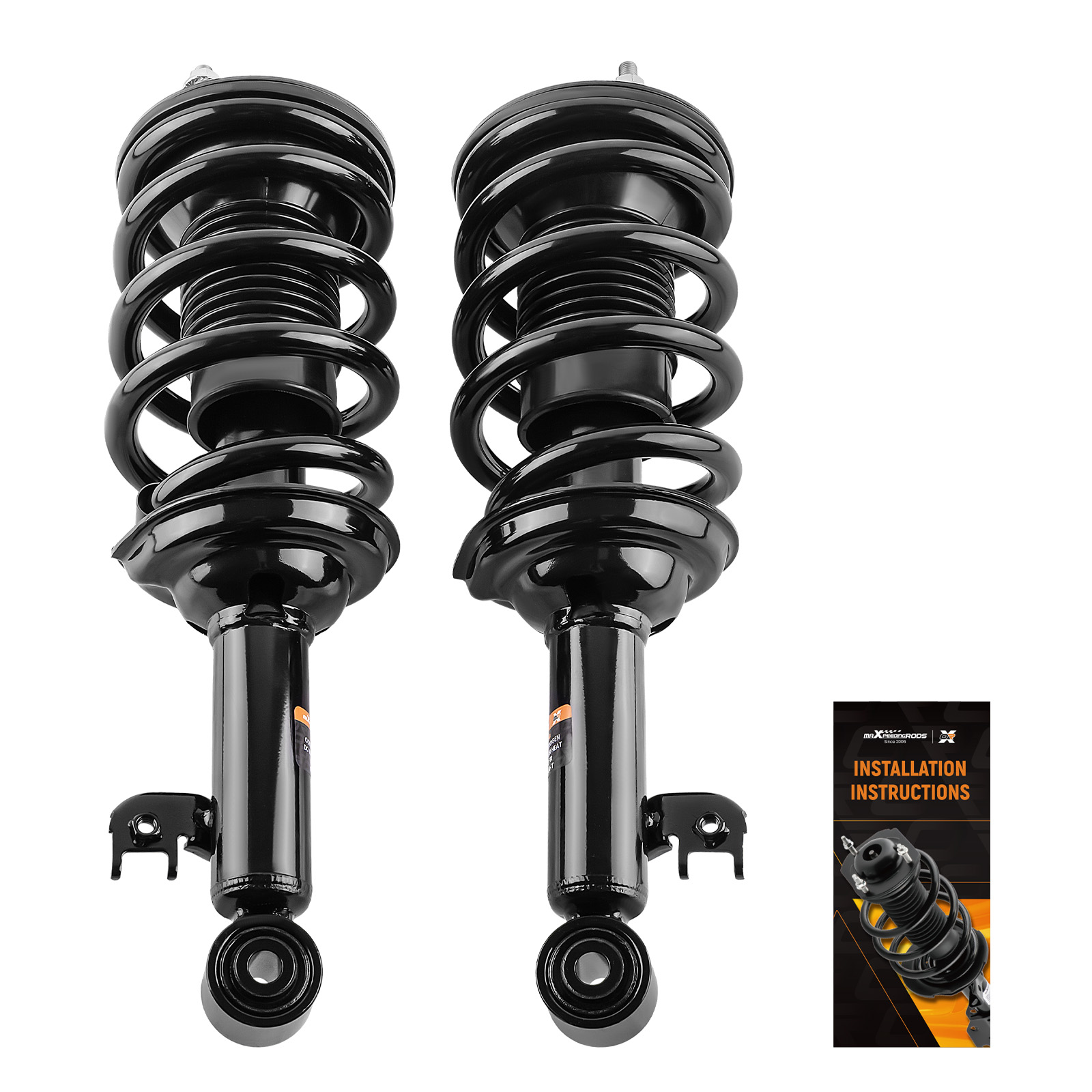 Pair Front Shock Struts w/ Coil Springs Kit For 2005-2015 Toyota Tacoma 2.7L RWD