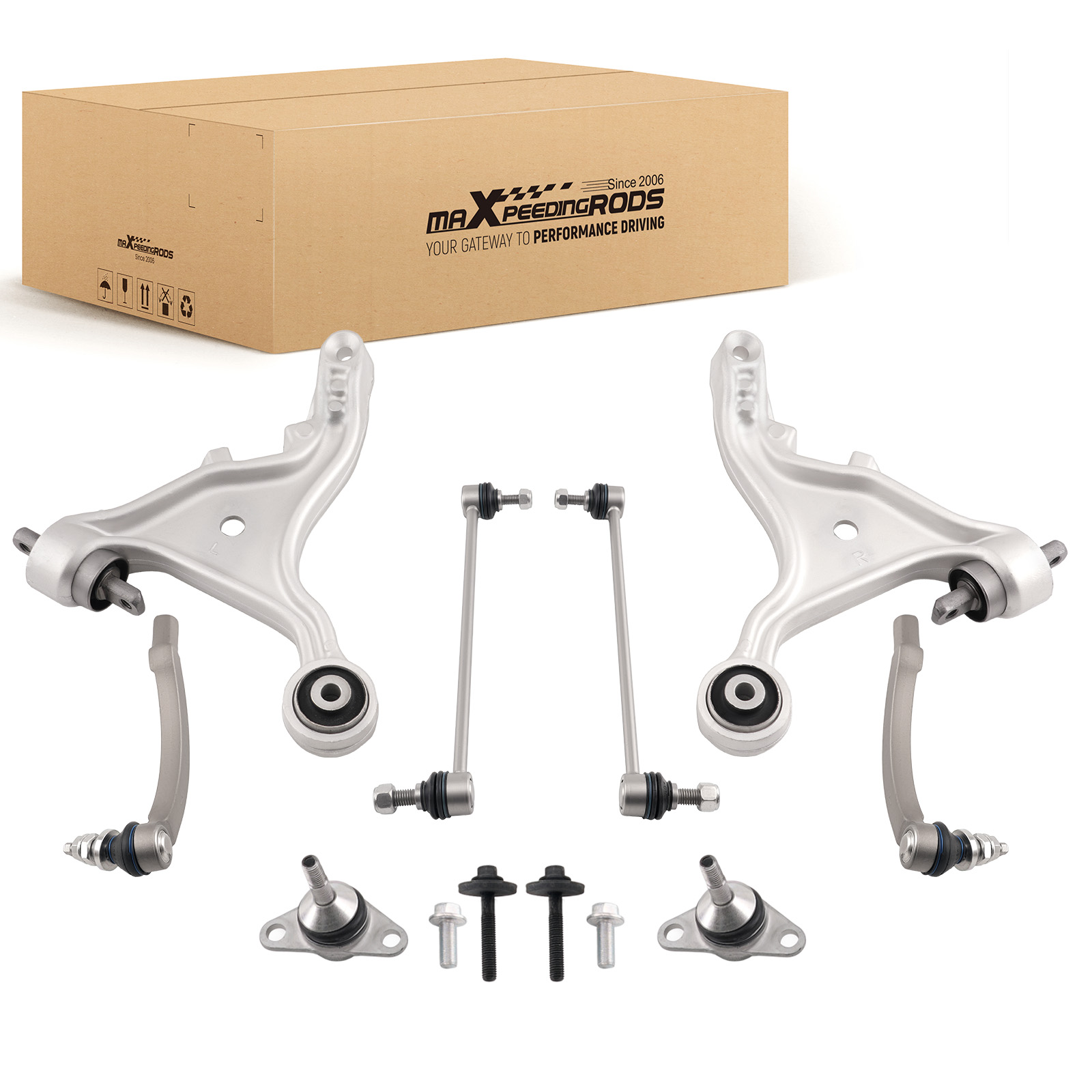 8x Front Lower Control Arms w/ball Joint For VOLVO S80 2000-2006 K640442 K80501