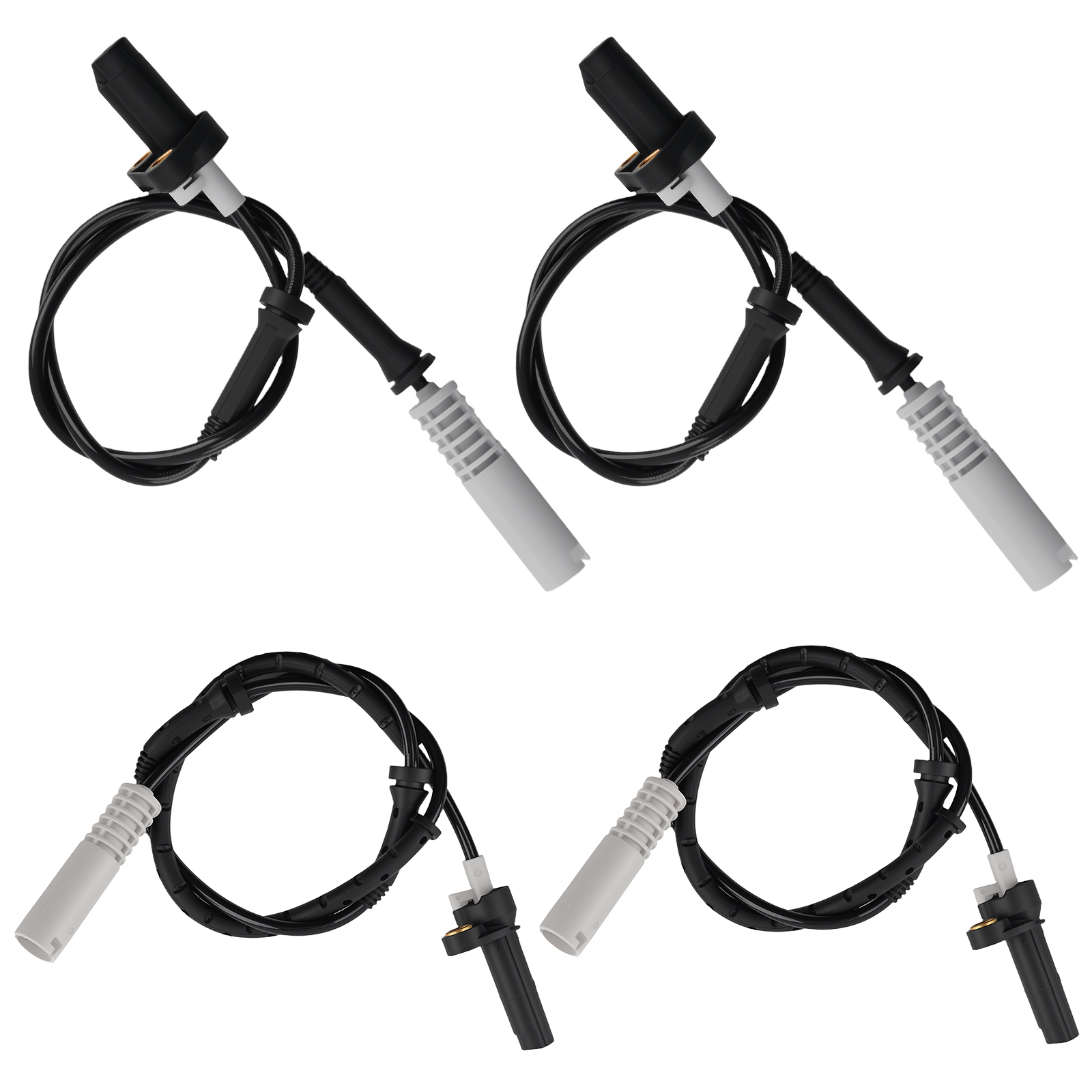 Front Rear L& R 4X ABS Wheel Speed Sensor for BMW 528i 540i 97-98 34521182159