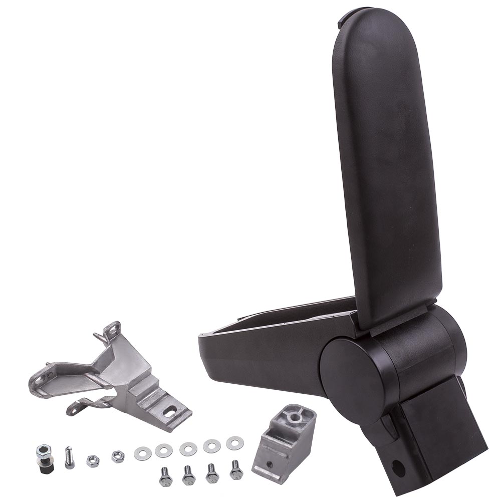 Front Black Leatherette Center Console Armrest fit for VW Jetta Golf Mk4 Passat