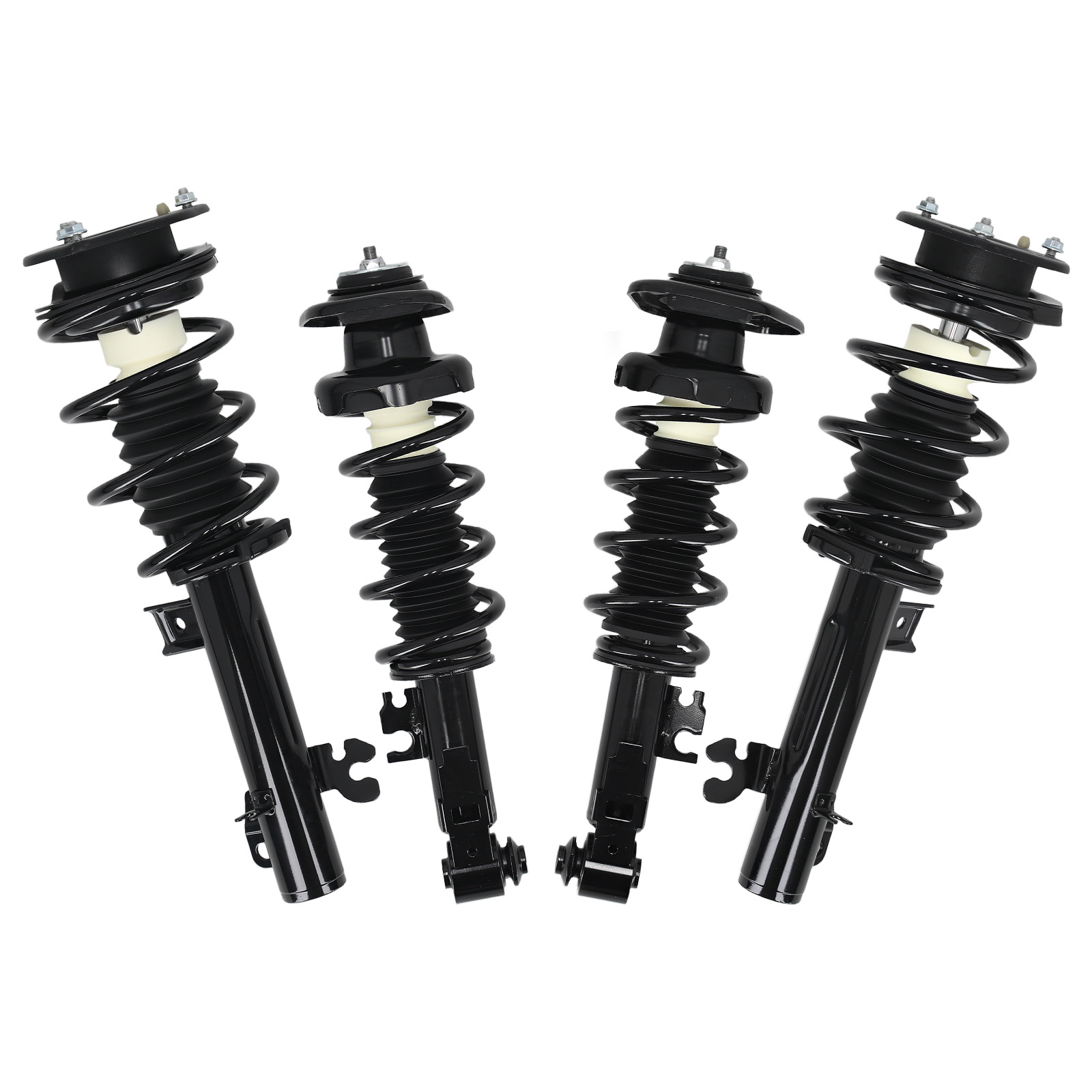 4Pcs Front+Rear Shock Struts Absorbers Coil Spring For 2007-2015 Mini Cooper FWD