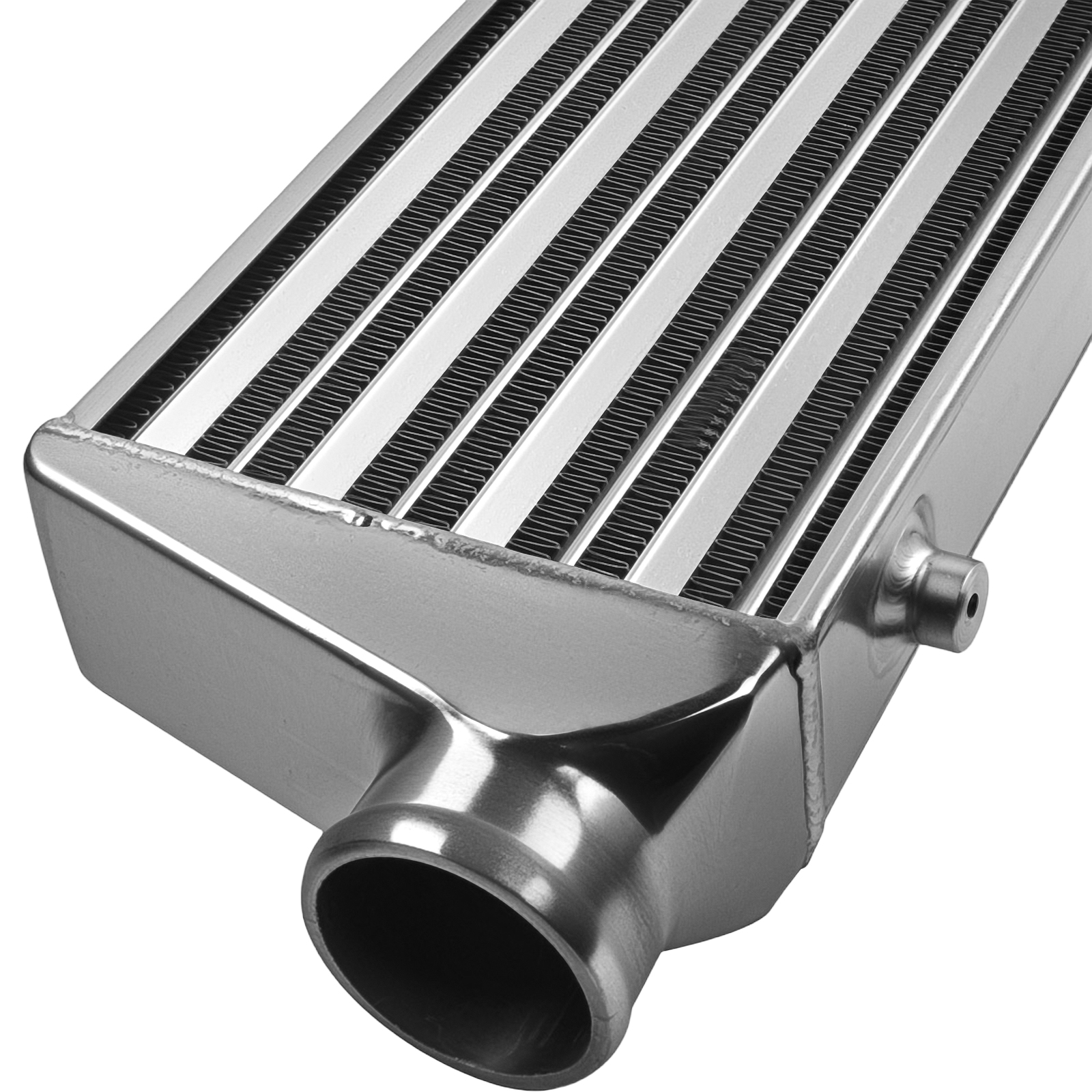 INTERCOOLER DE MONTAJE FRONTAL TURBO UNIVERSAL 27''x7''x2.5'' ALUMINIO Tube&Fin
