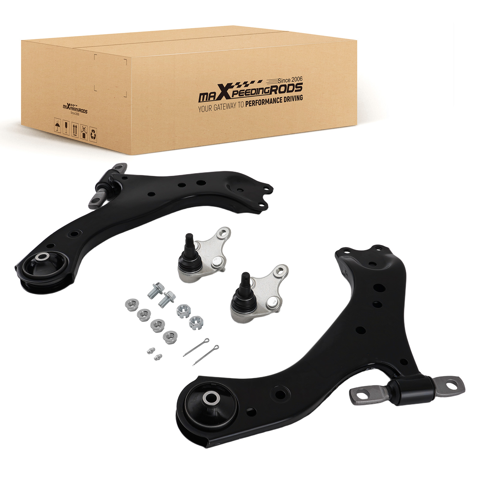 Front Lower LH & RH Control Arm w/Ball Joint For Toyota Camry Avalon 18-22 ES350