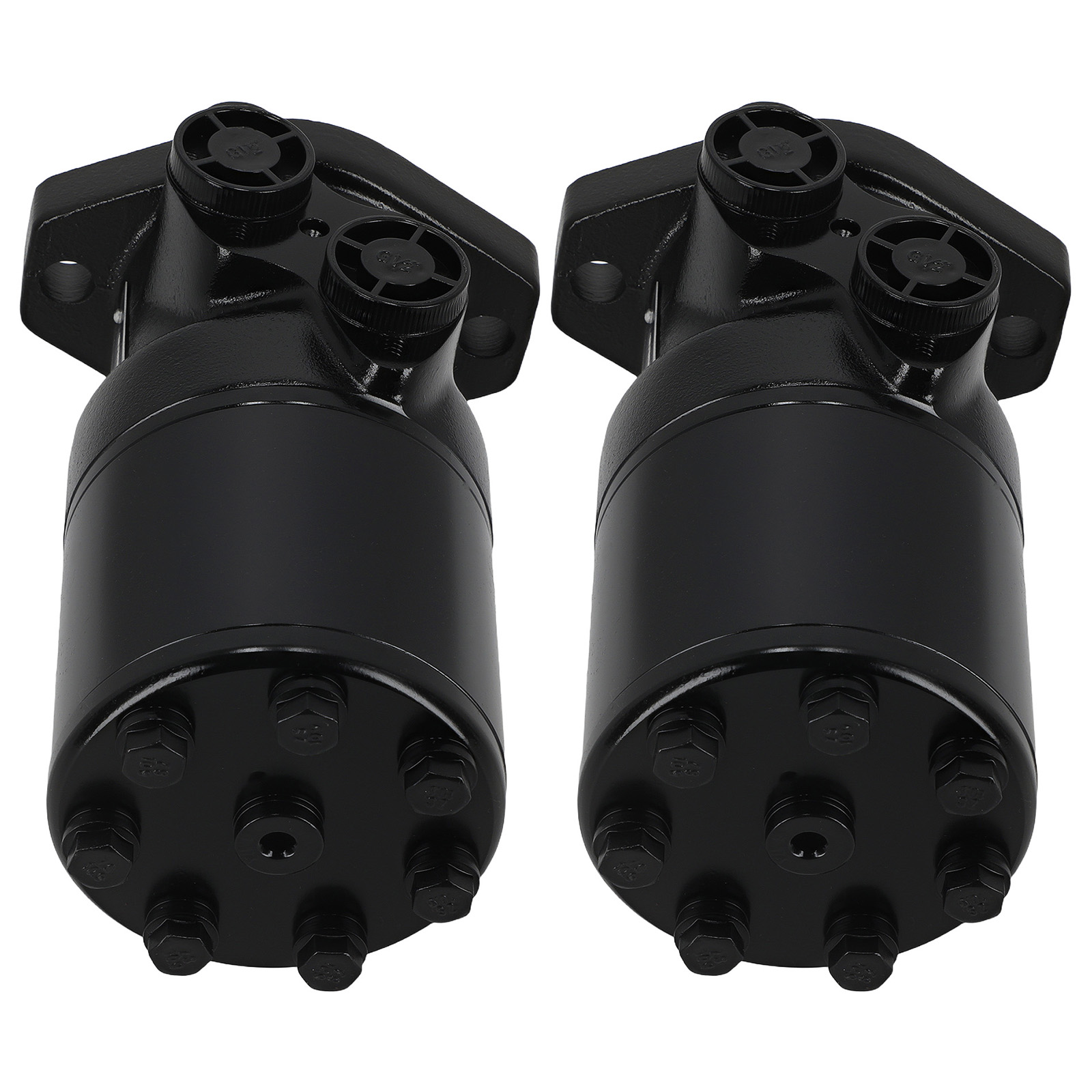 2x Hydraulic Motor BMR-400 400cc Displacement 135RPM 8.5Mpa 7.5kw Black Iron