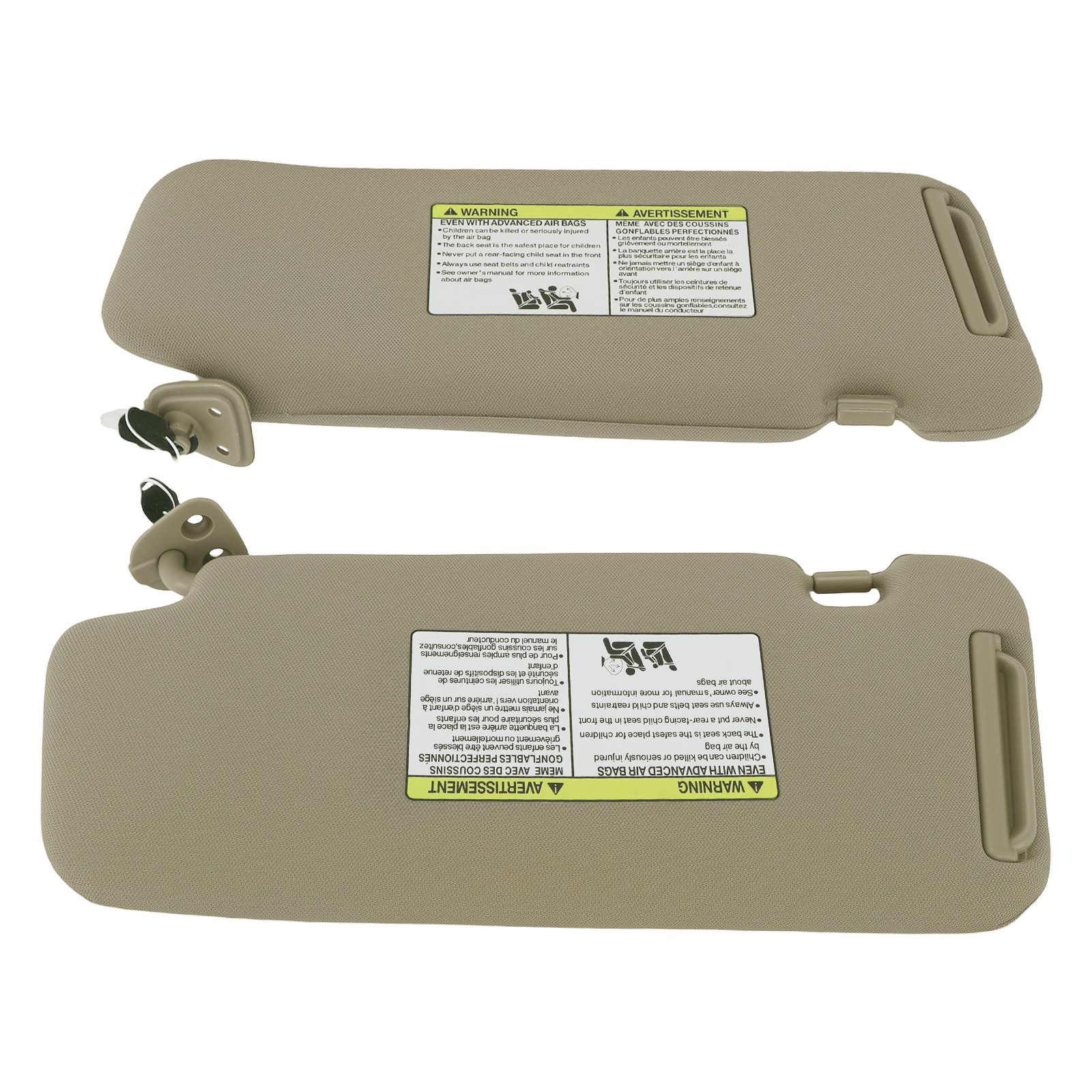 Beige Sun Visor Set for Nissan Murano 2009-2014 96401-1AA1B Left+Right