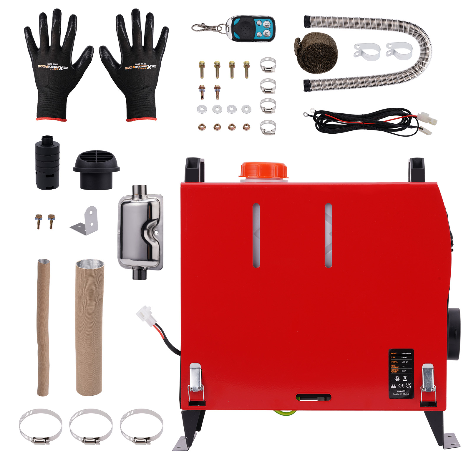 12V 1KW-5KW Diesel Riscaldamento parcheggio Air Heater For Caravan, trucks, cars