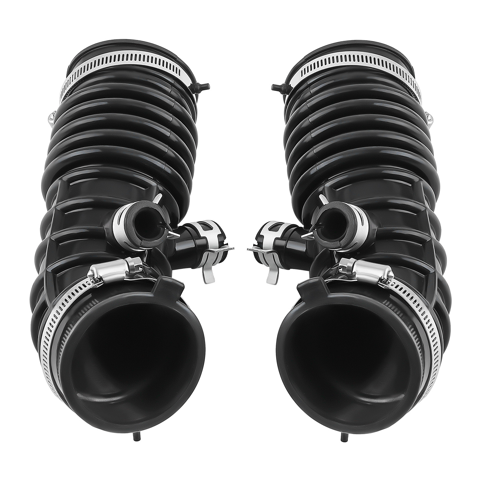 2X Air Intake Duct Hose Kit For INFINITI G35 2007-2008 EX35 2008-2010 3.5L Black