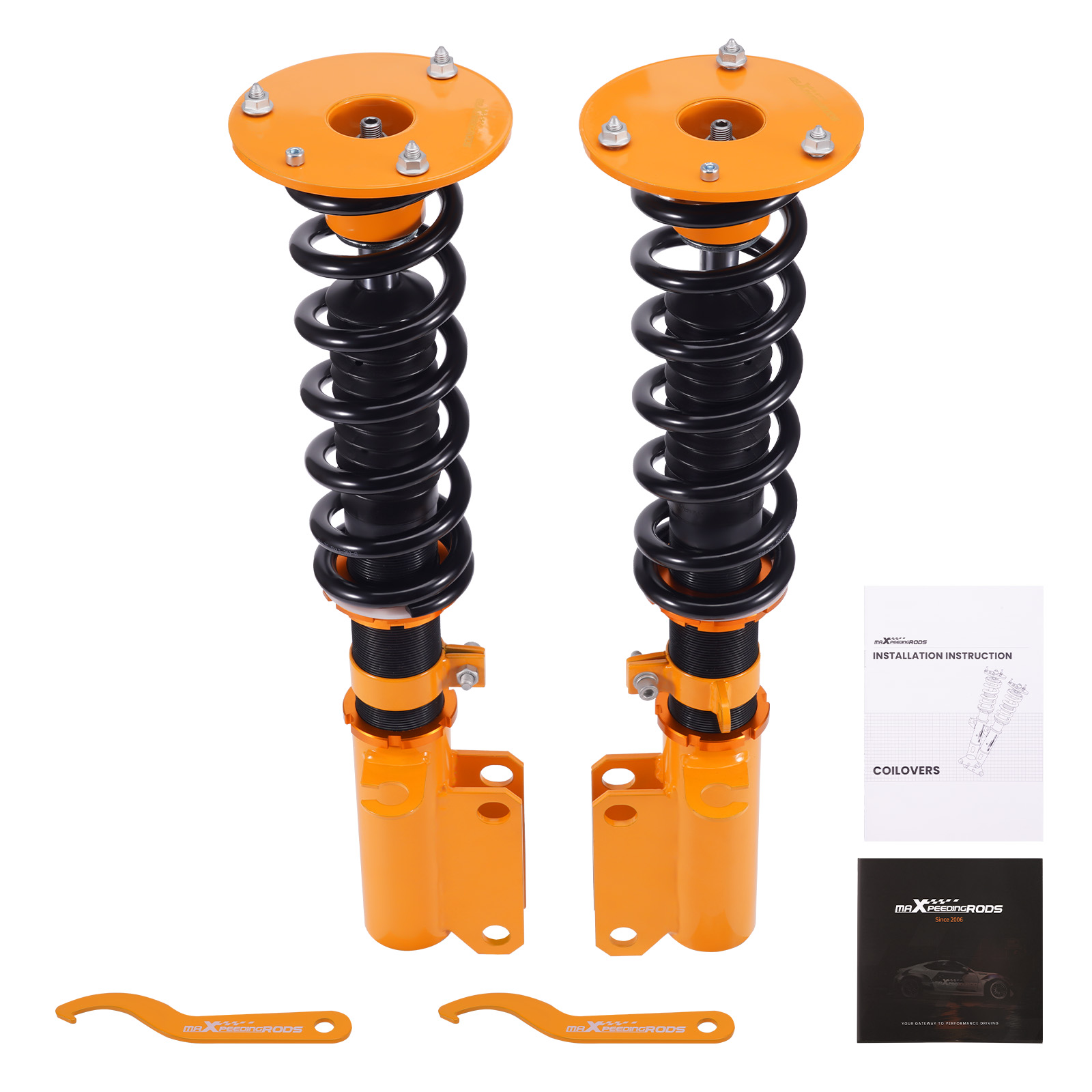 2x Front Coilover Lowering Kit for BMW X5 E53 00-06 Adjustable Height Struts