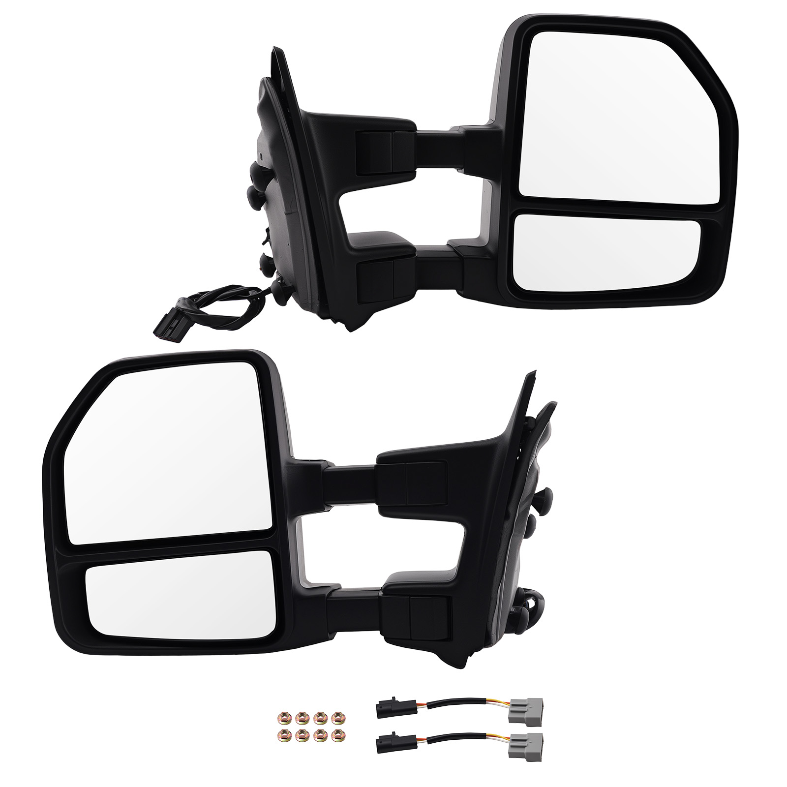 Side View Mirror for Ford F-250/F-450 Super Duty 1999-2007 Power Heated Black