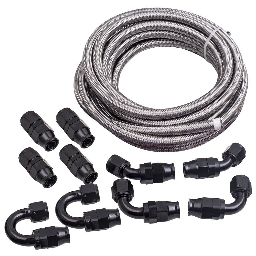 6 Meters AN10 Kraftstoffleitung Schlauchsatz Schlauchende Fitting Kit Universal