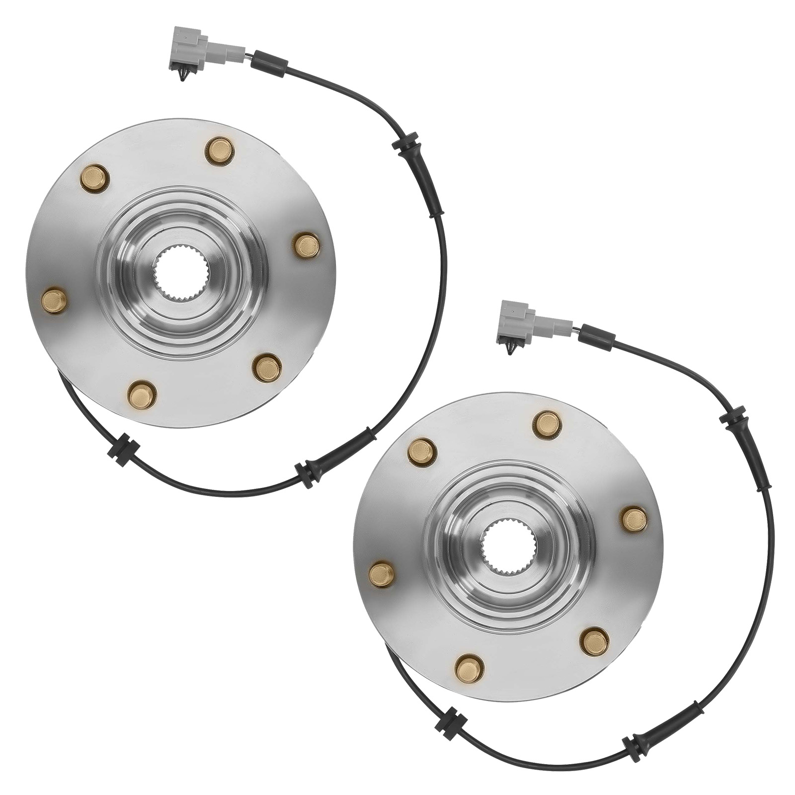 Front Wheel Hub Set LH RH for Infiniti QX56 4WD 2008-2010 BR930829 Both Sides