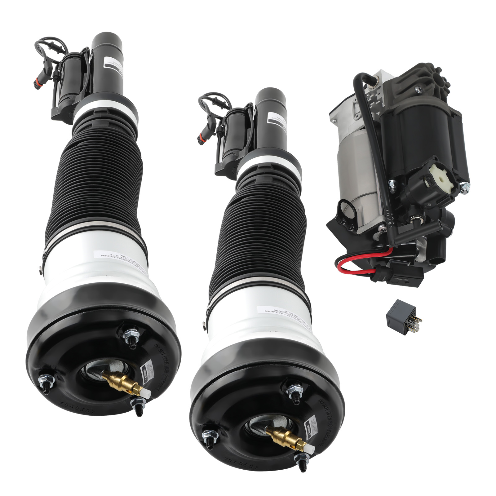 2X Federbeine Vorne + Kompressor Luftfederung for Mercedes S-Klasse W220