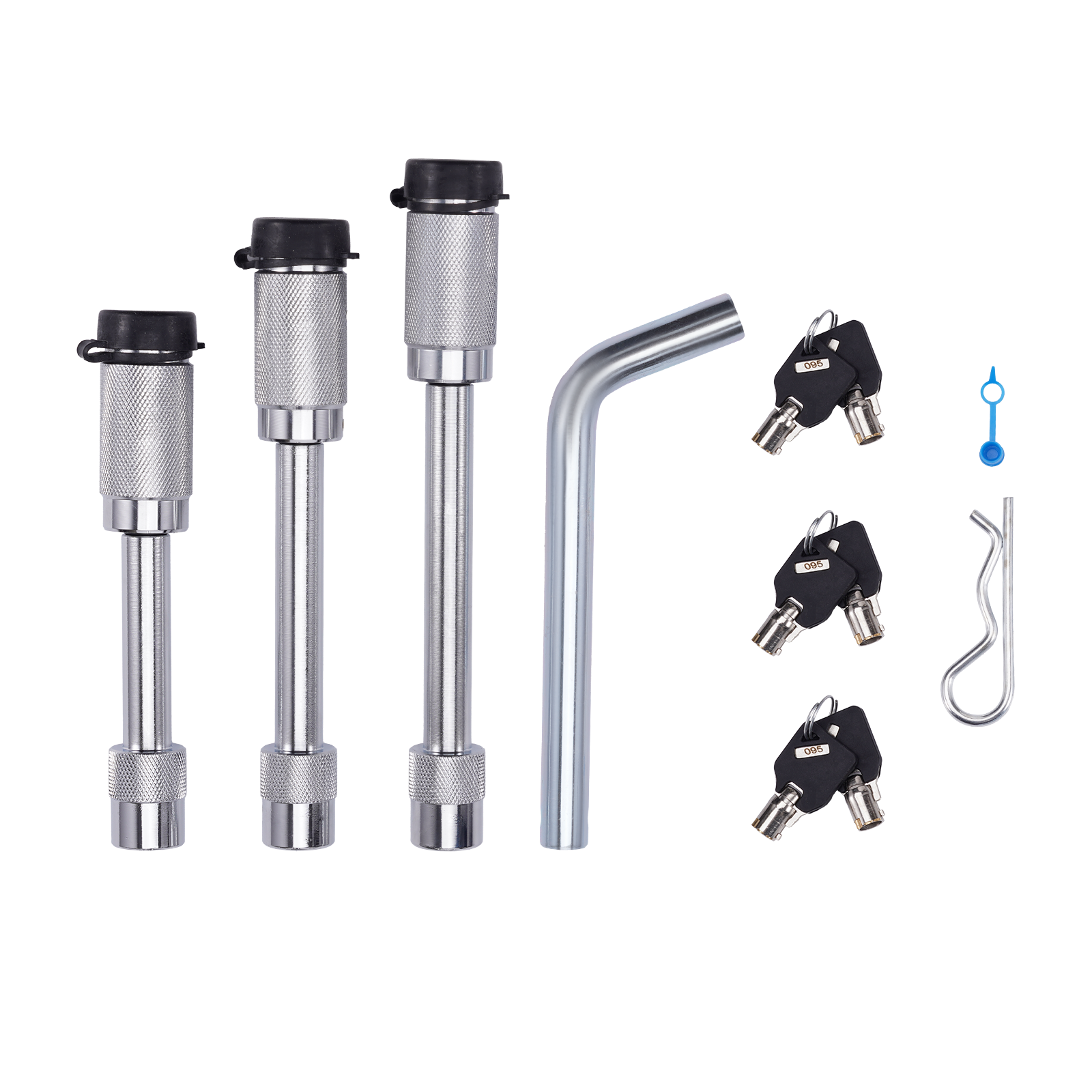 12000lbs Air Ride Receiver Hitch w/ 3 Ball Mount (1-7/8