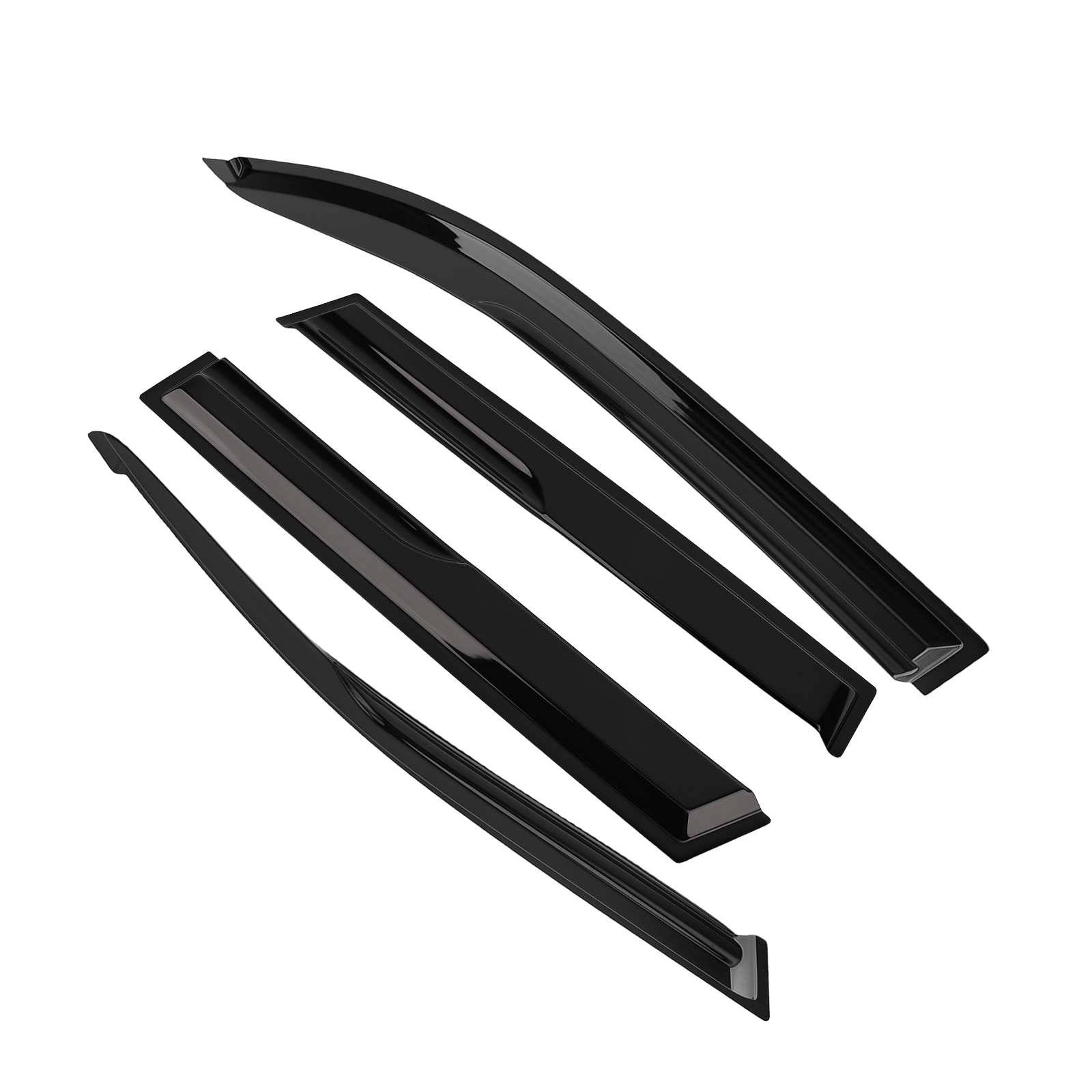 Side Visors Set for Nissan X-Trail 2008-2013 Window Wind Deflectors Rain Guards