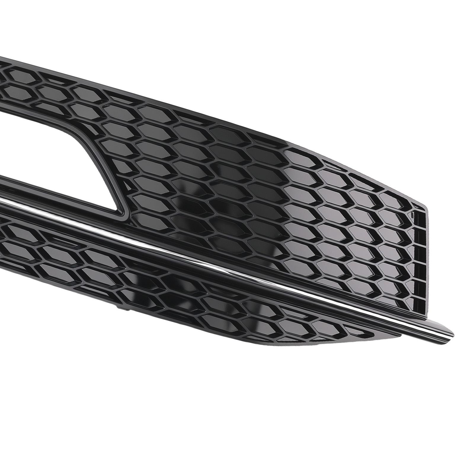 Pair Front Bumper Fog Light Grille Cover for Audi A4 Komfort/Trendy 2013-2016