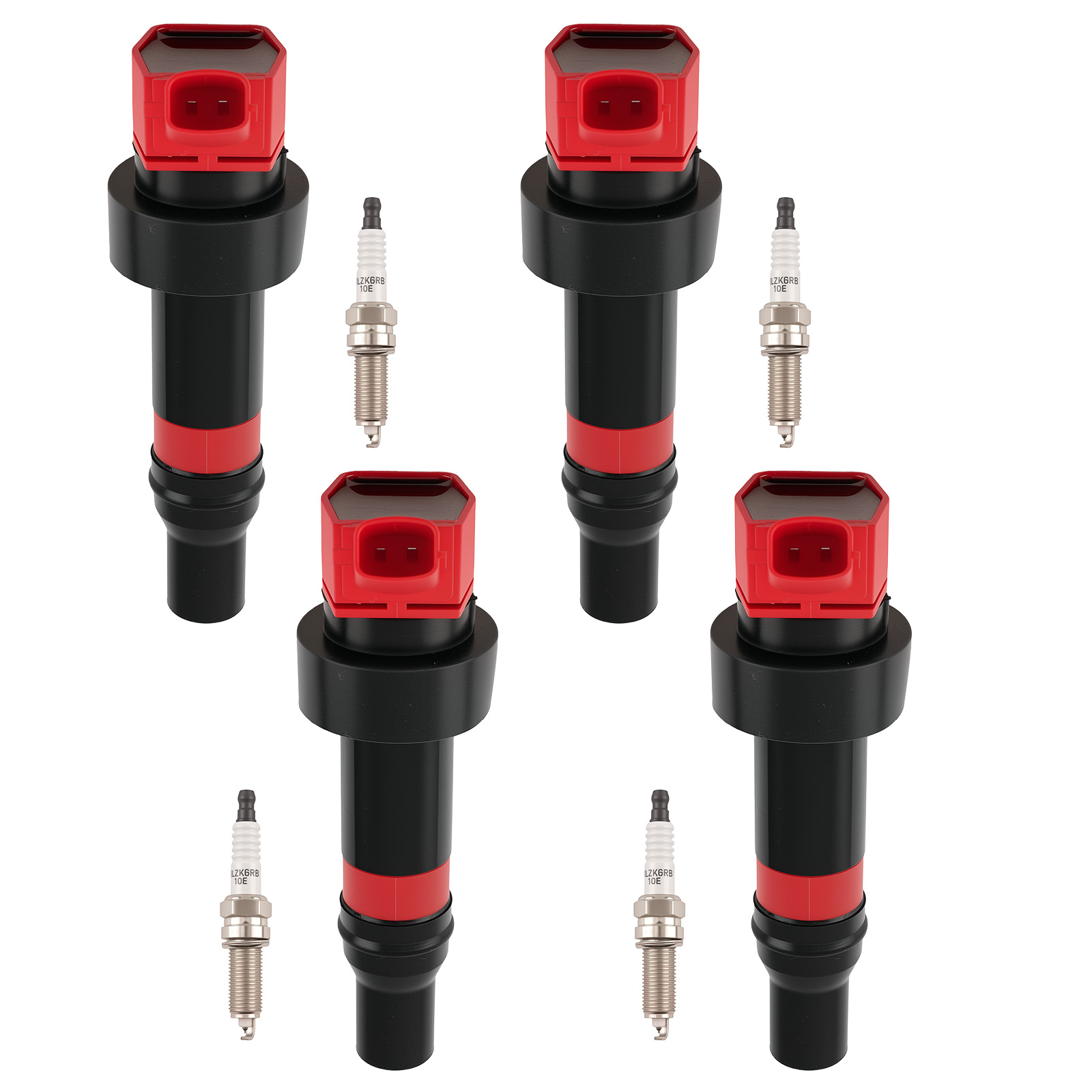 Ignition Set 4 Coils + 4 Iridium Plugs for Kia Rio LX S 1.6L 2012-2019 UF652