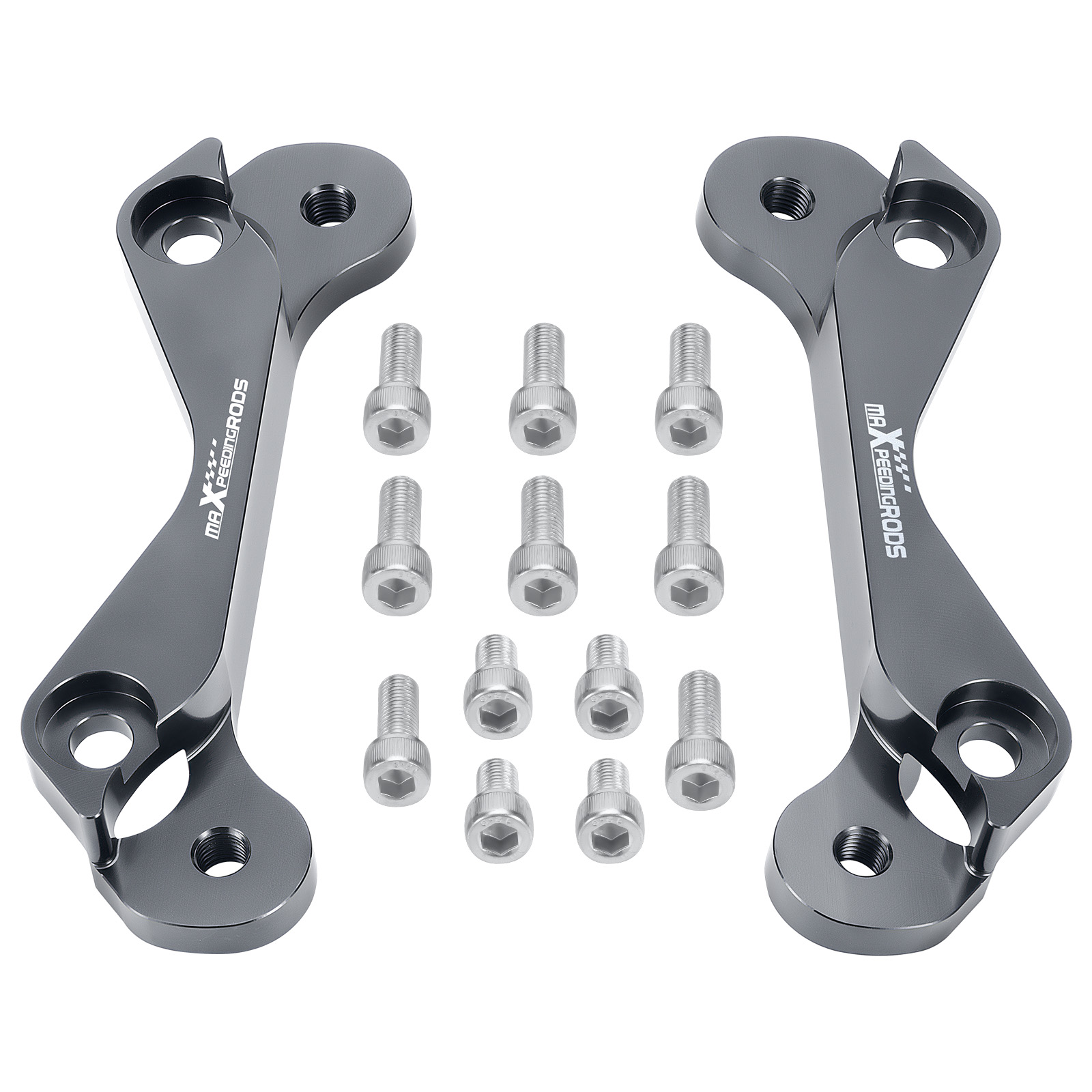 2x Hinten Bremssattel Adapter 2-Pot for Subaru Impreza WRX FHI-Bremssättel Grau