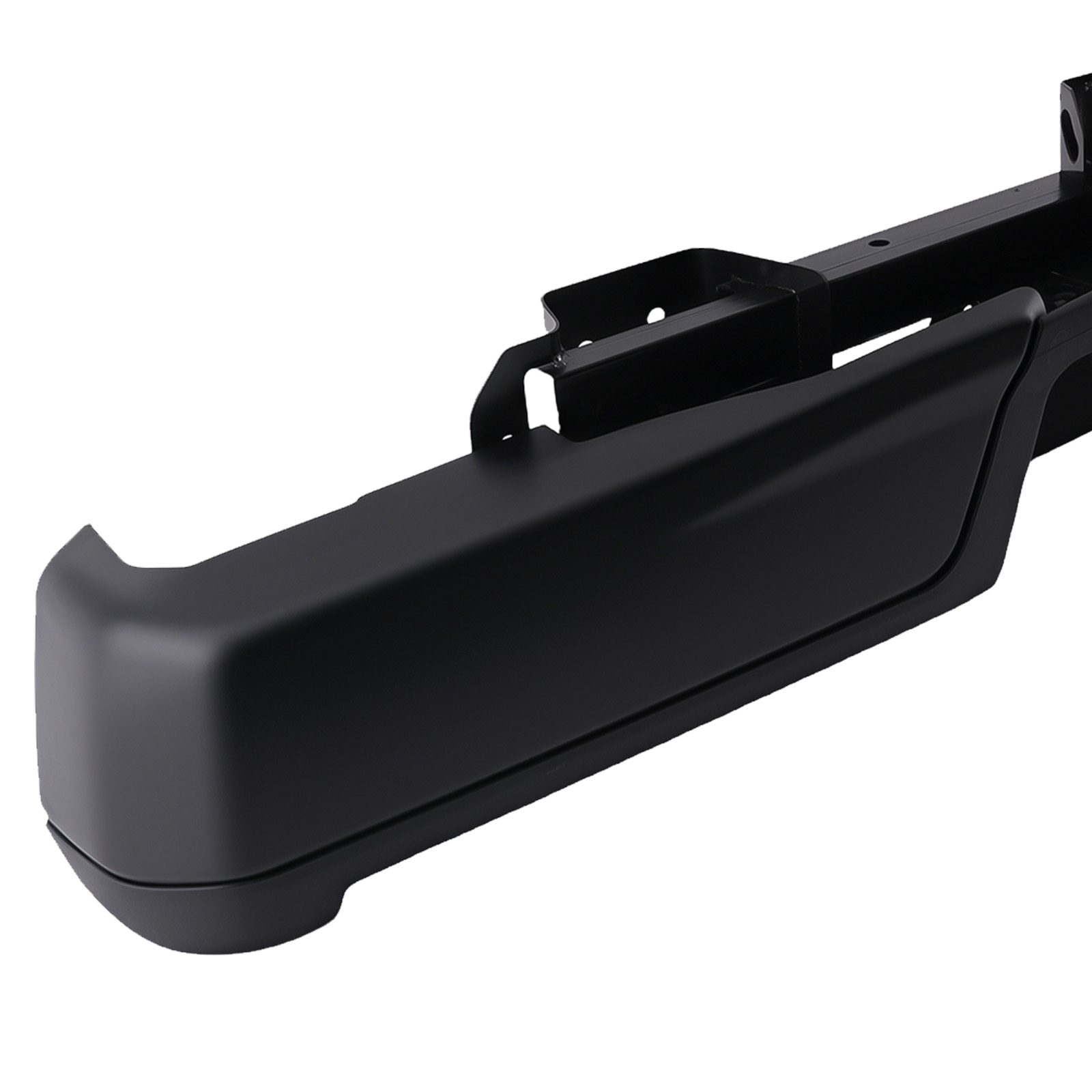 Black Rear Bumper for Ford F-150 2015-2020 FO1103188 W/Tow Hitch Steel