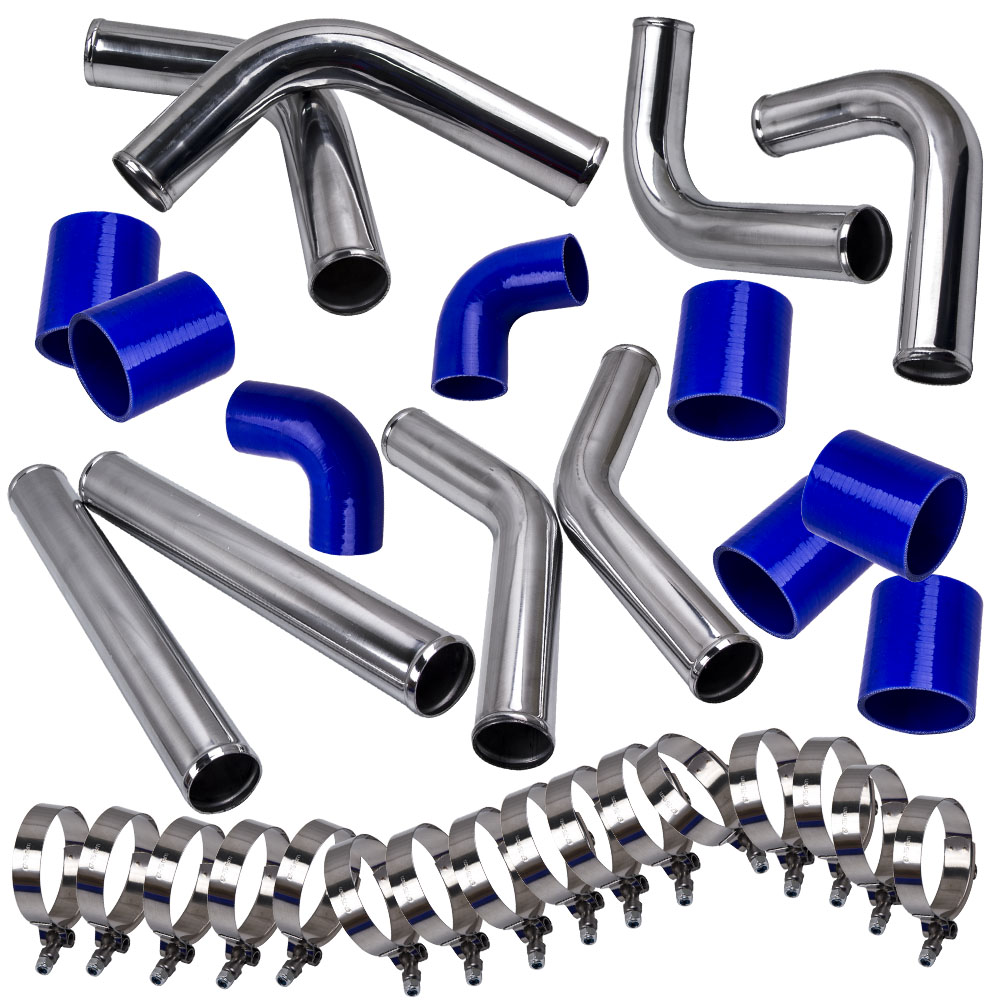 T3 T4 T04E Universal Turbo Kit Stage III+Wastegate+Turbo Intercooler+ Oil Lines