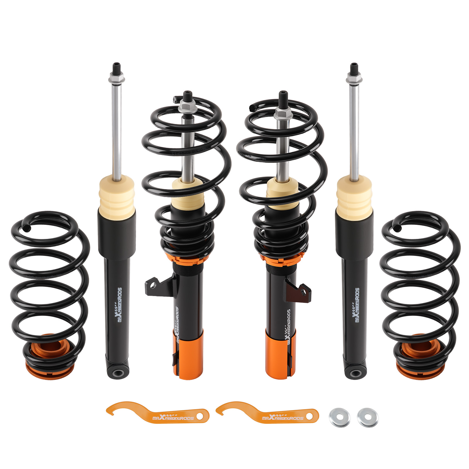 4Pcs Coilover Struts Shocks For VW MK5 MK6 GOLF JETTA 2006-2014 Suspension Kit