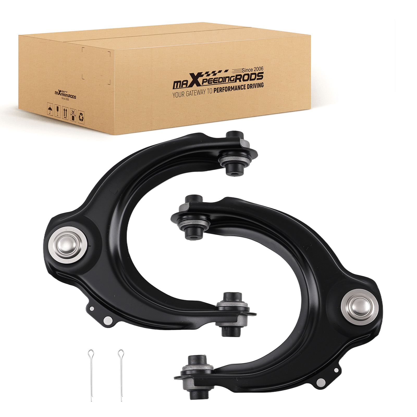 Pair Front Upper RH & LH Control Arm w/ Ball Joint for 2003 - 2007 Honda Accord