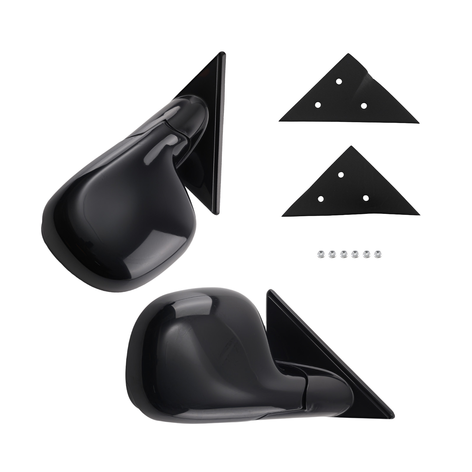 Manual Folding Side View Mirror for Chevy S10 1994-1998 GM1320126 Black