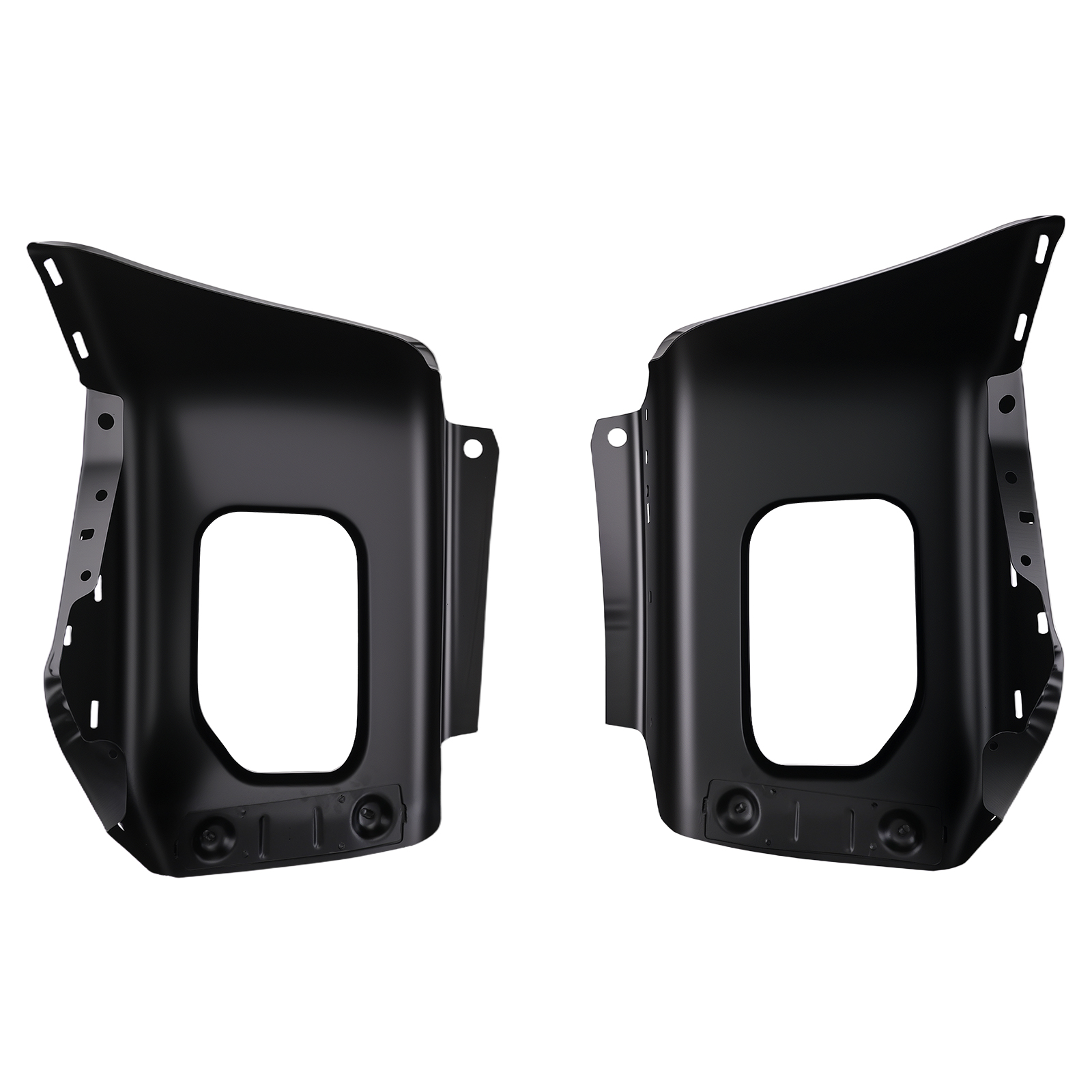 Front Black Steel Bumper Face for Ford F-250 F-350 Super Duty 11-16 Split