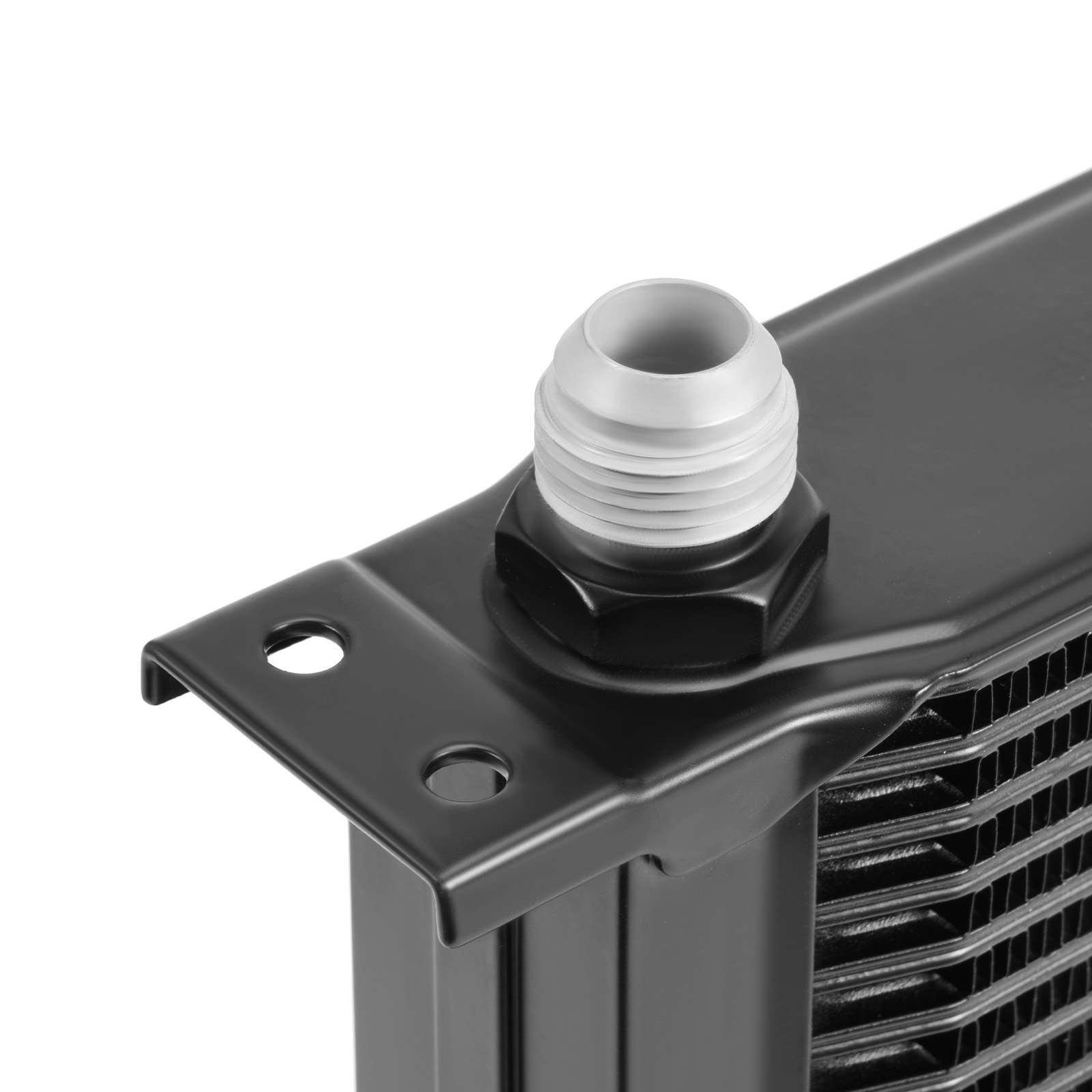 16 Row Universal Aluminum Oil Cooler 10AN Engine Transmission Thermostatic