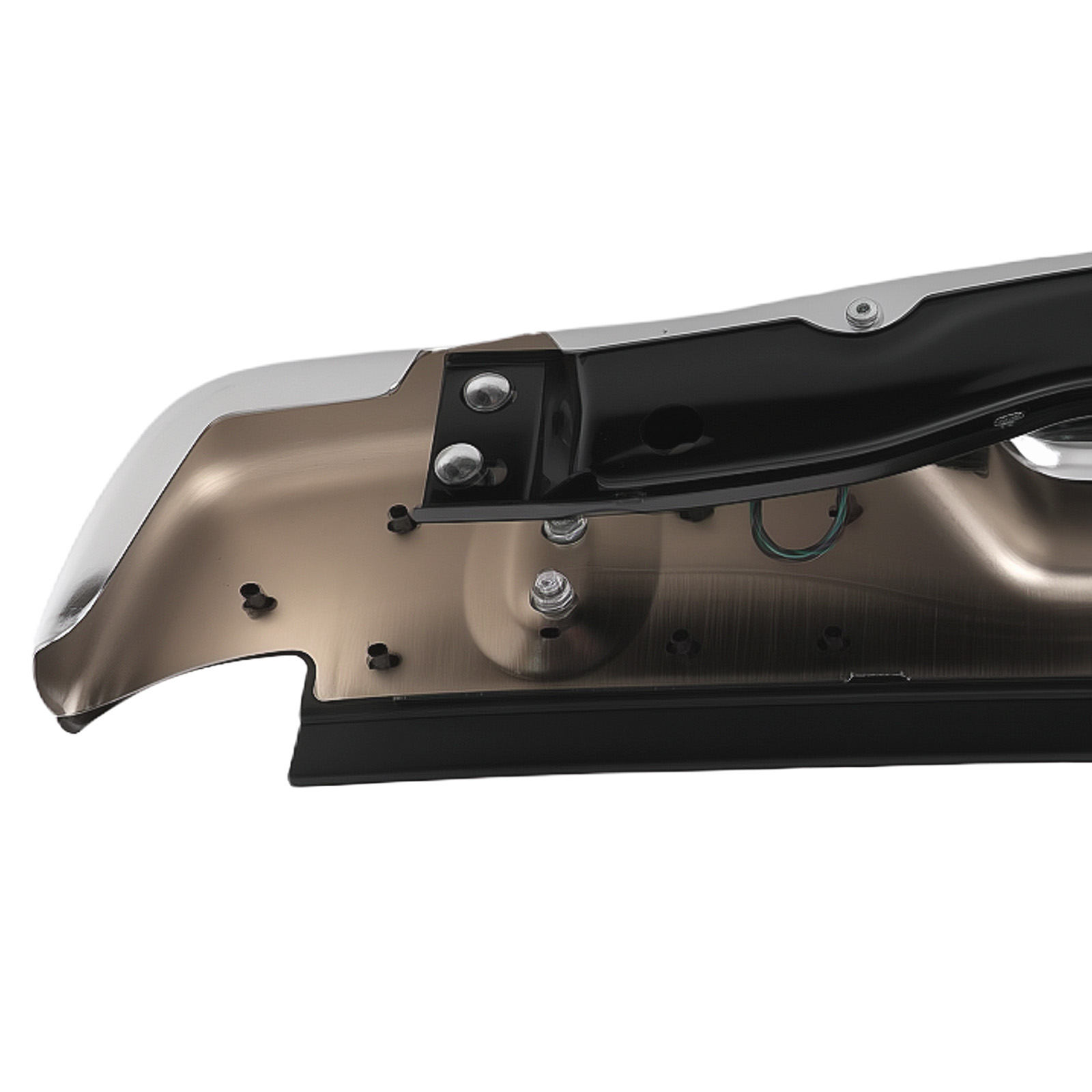 Chrome Rear Bumper for Chevrolet S10 98-04 Reinforced Steel GM1101102