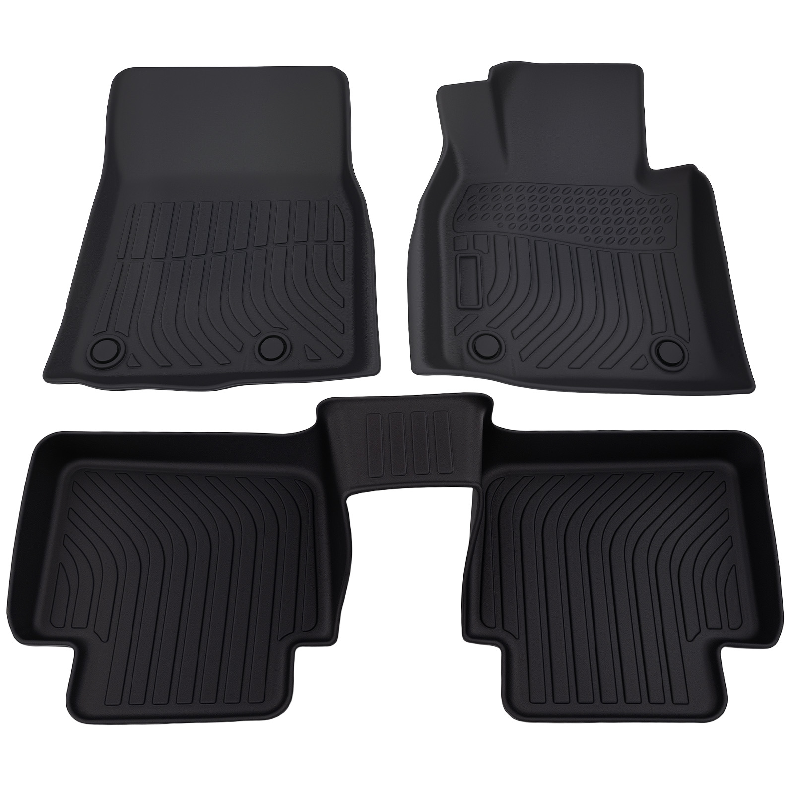 All-Weather Floor Mats for Mazda CX-50 2023-2025 TPE Rubber Black Car Carpet