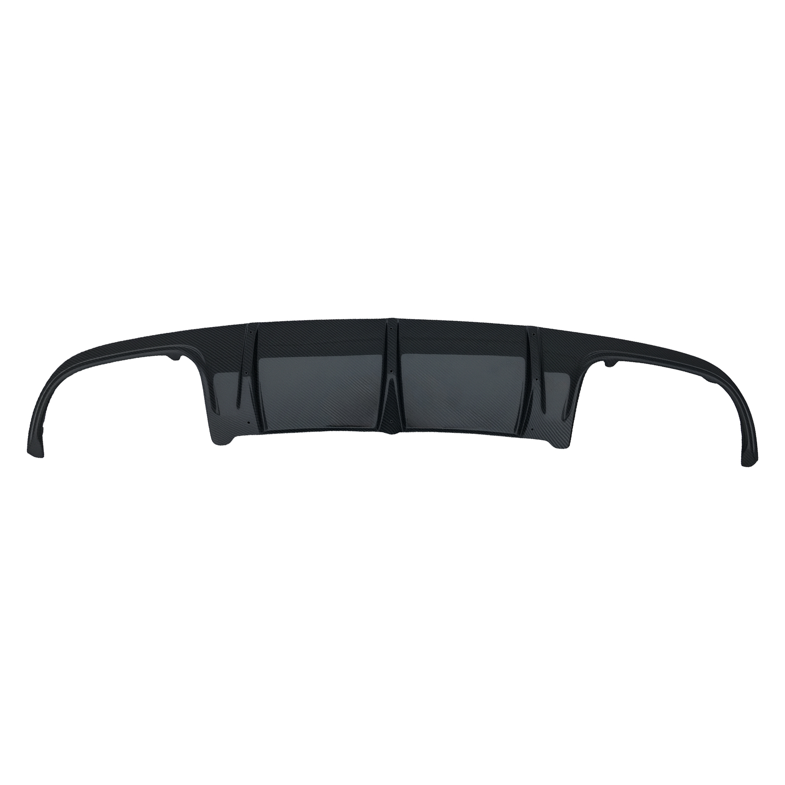 Carbon Fiber Big Shark Fin Bumper Diffuser for Mercedes Benz W204 C63 AMG 08-11